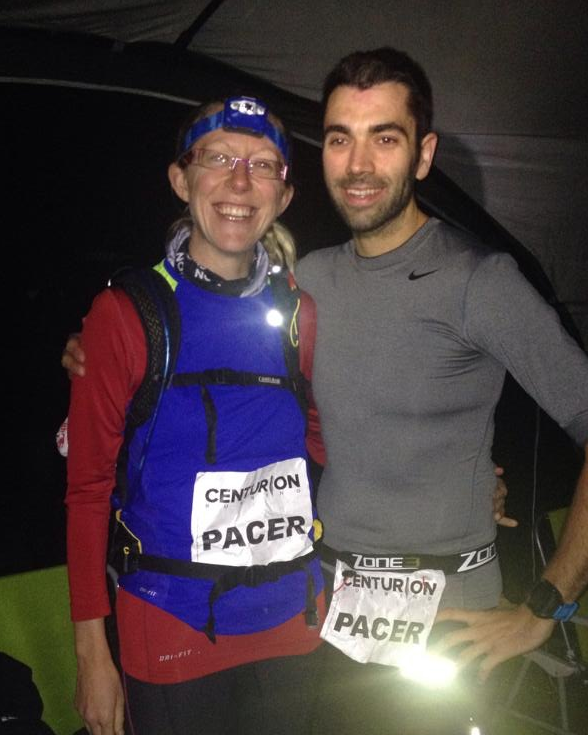 Gill and Russ out on the Ridgeway way after bedtime