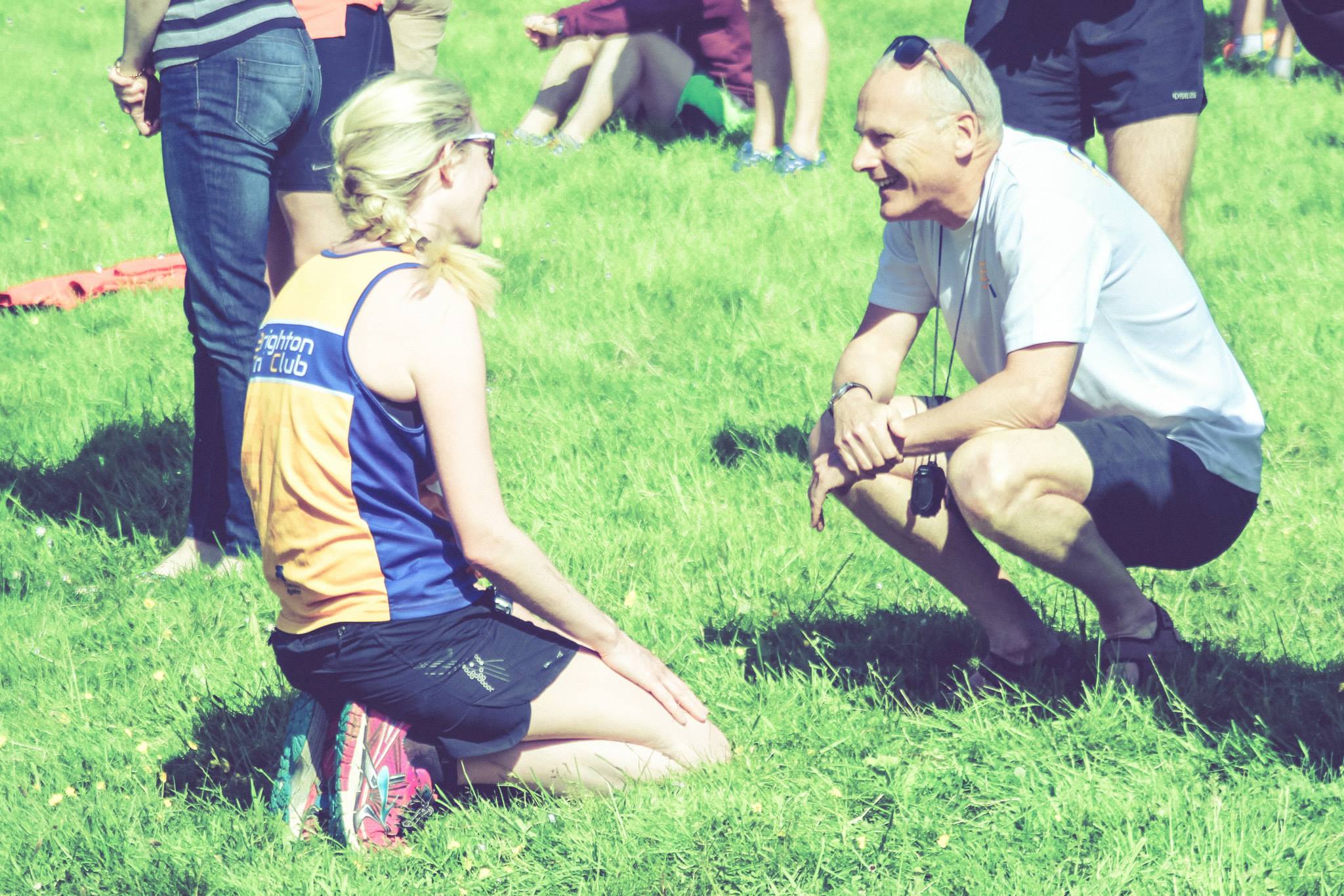 On the South Downs Way Relay - athlete and coach