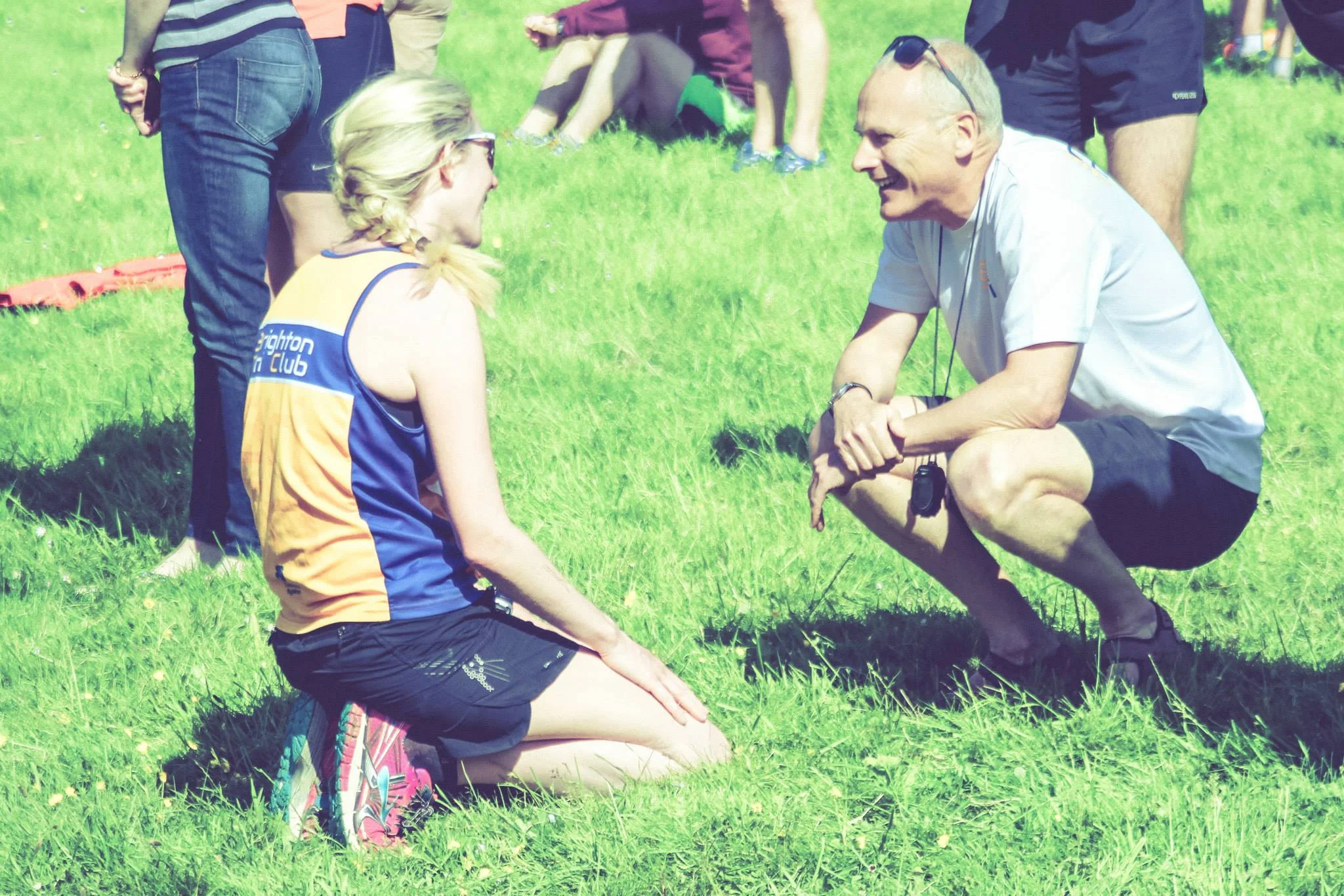 On the South Downs Way Relay - athlete and coach