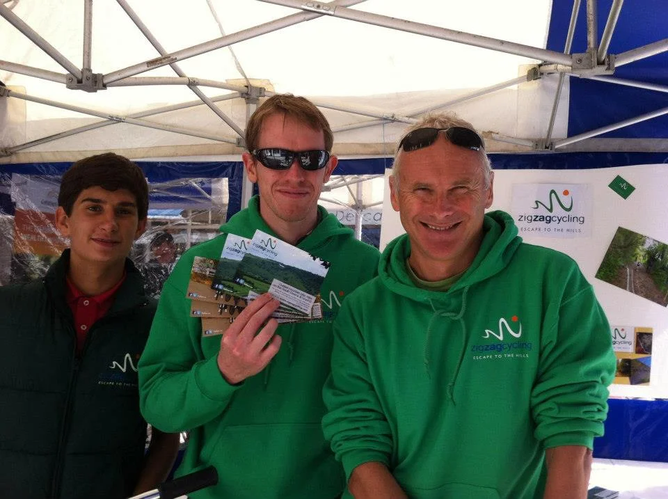 Promoting ZigZag Cycling with Nick and helper Piotr