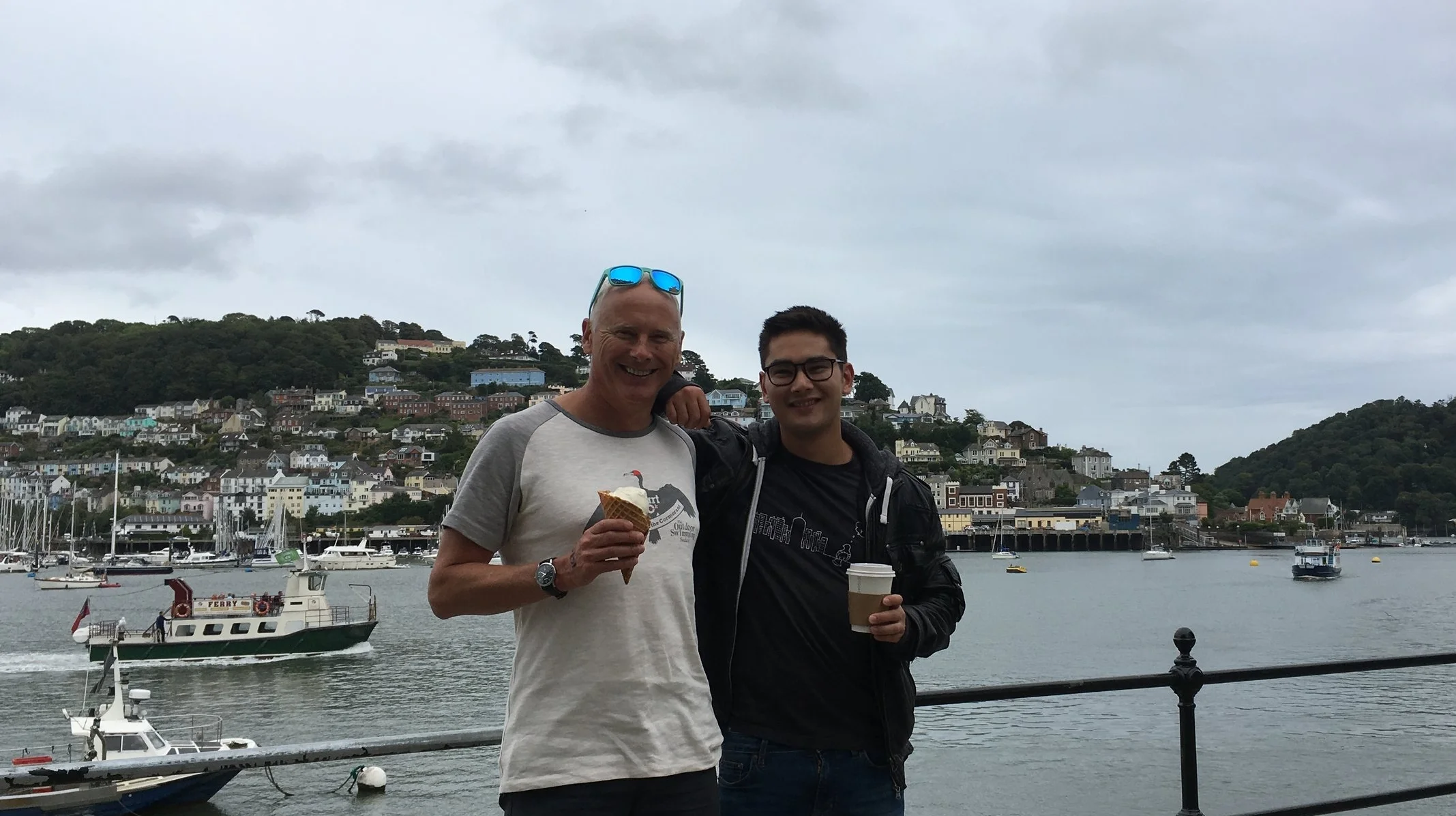 Post Dart 10k nutrition with my son - the big question is: will I top the experience and go for pistachio and hazelnut flavour next time?