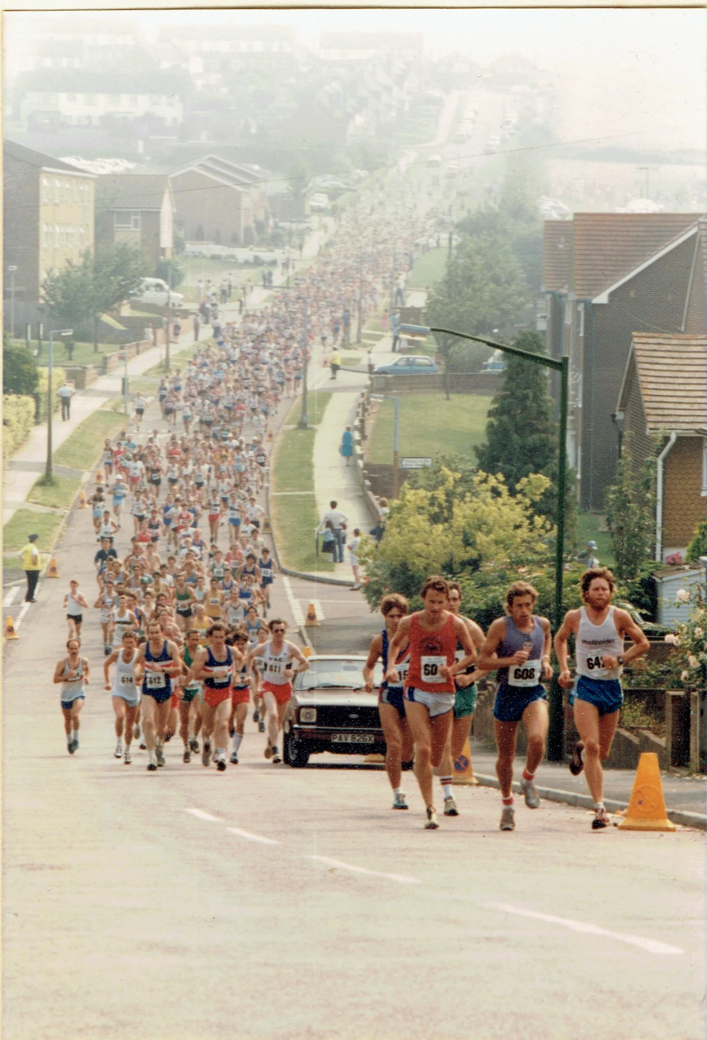 Ah! Those were the days - enjoying the view from the front (in the red vest and white shorts)