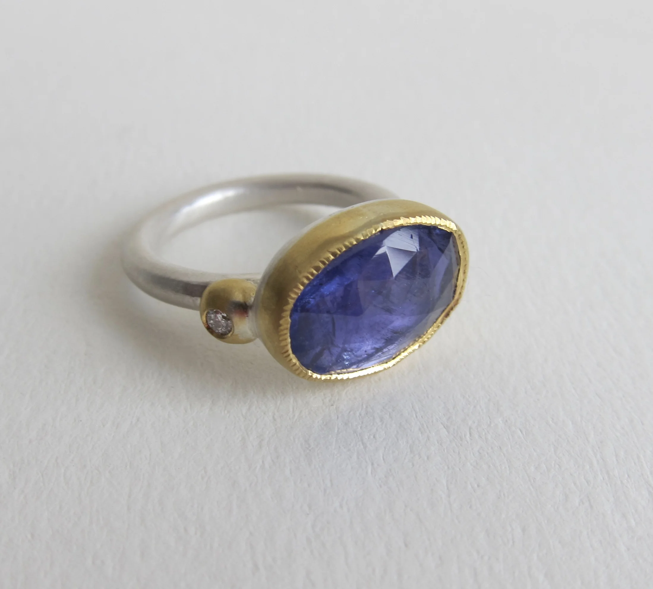Tanzanite and diamond ring