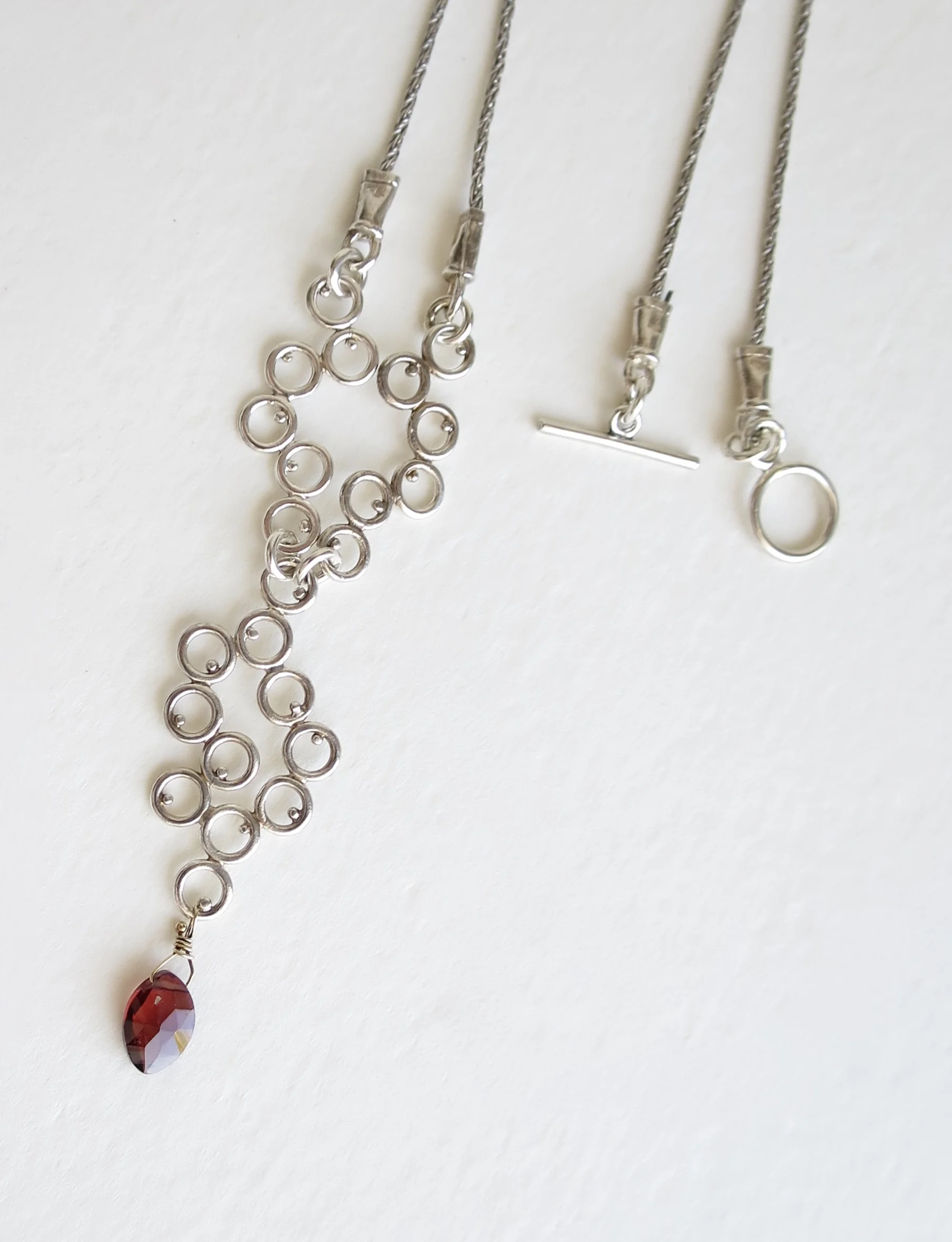 Silver ornate necklace 