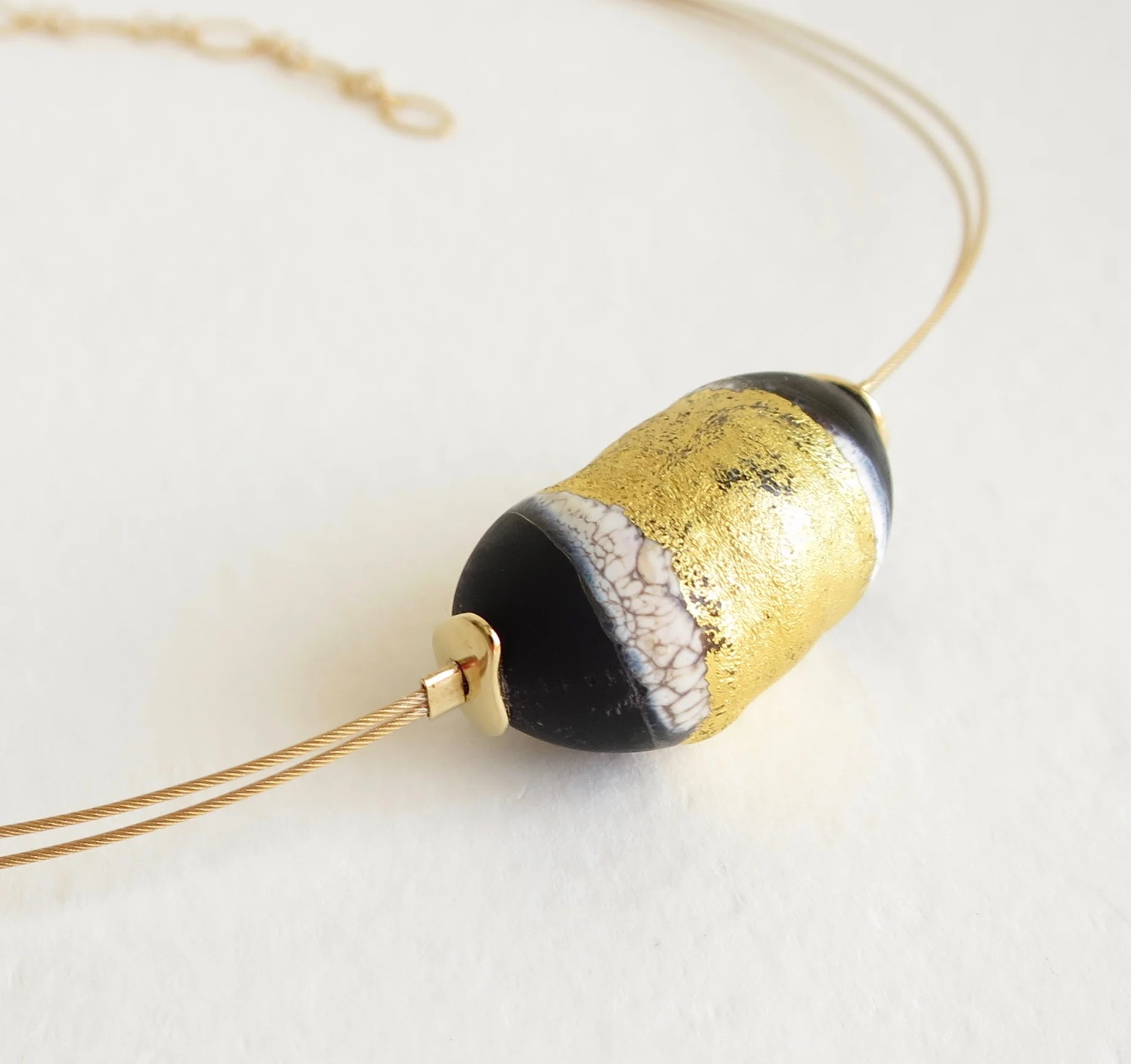 Blown glass neckpiece