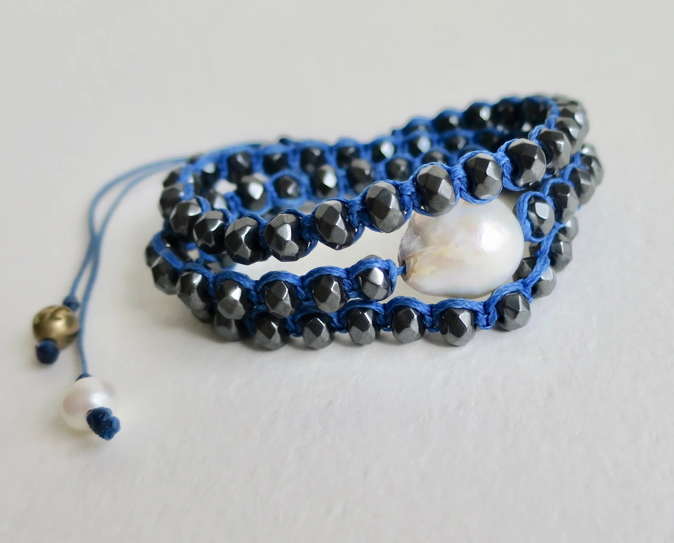 Jewelry Jewellery Hematite bracelet with Pearl