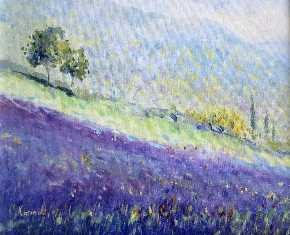 Artwork Oil Painting Springtime in the Golan