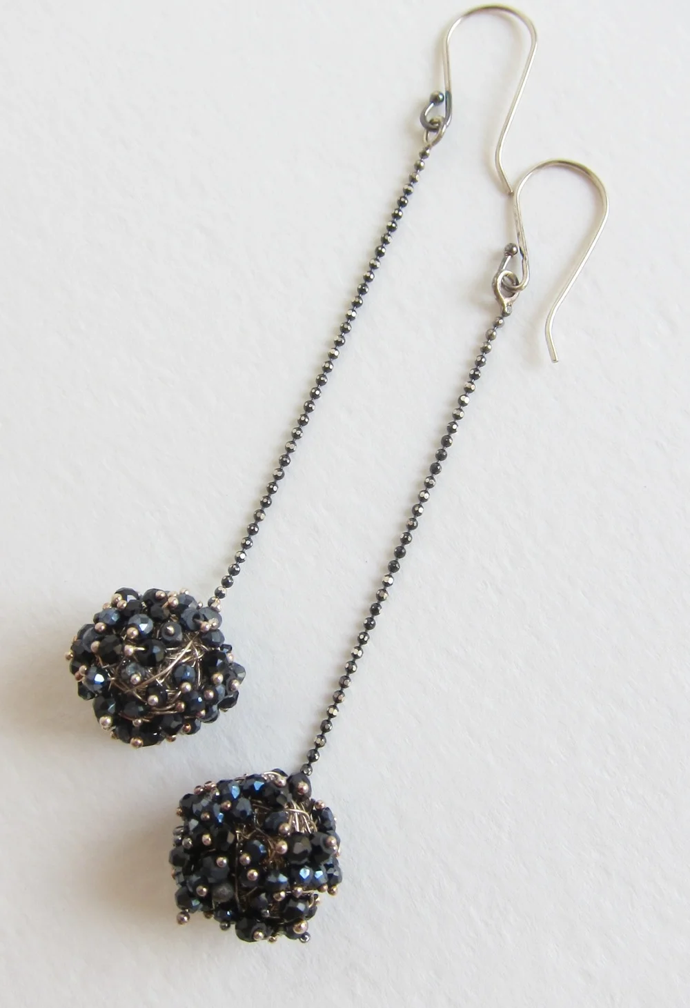  Spinel and Ametite silver earrings