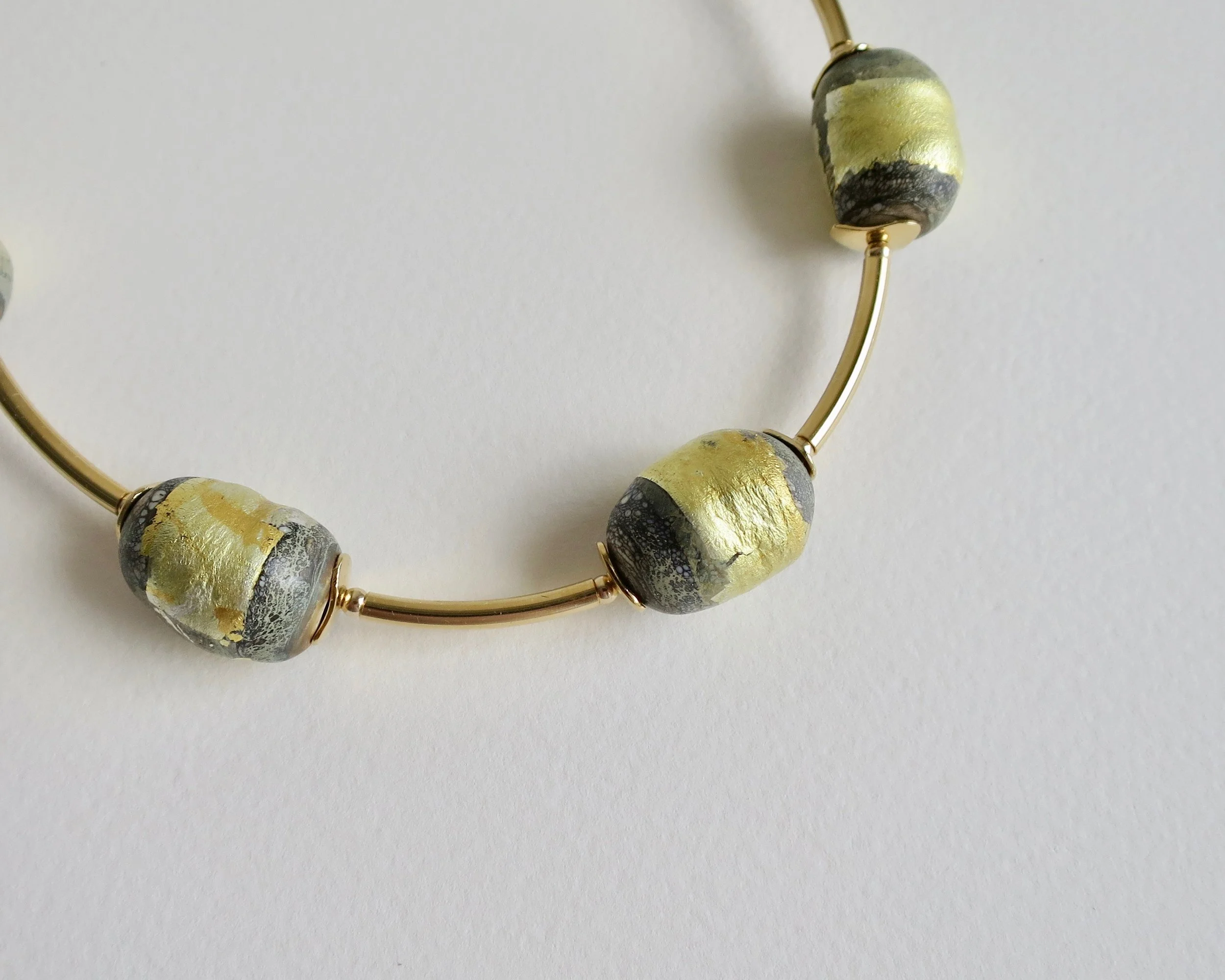 Blown glass necklace