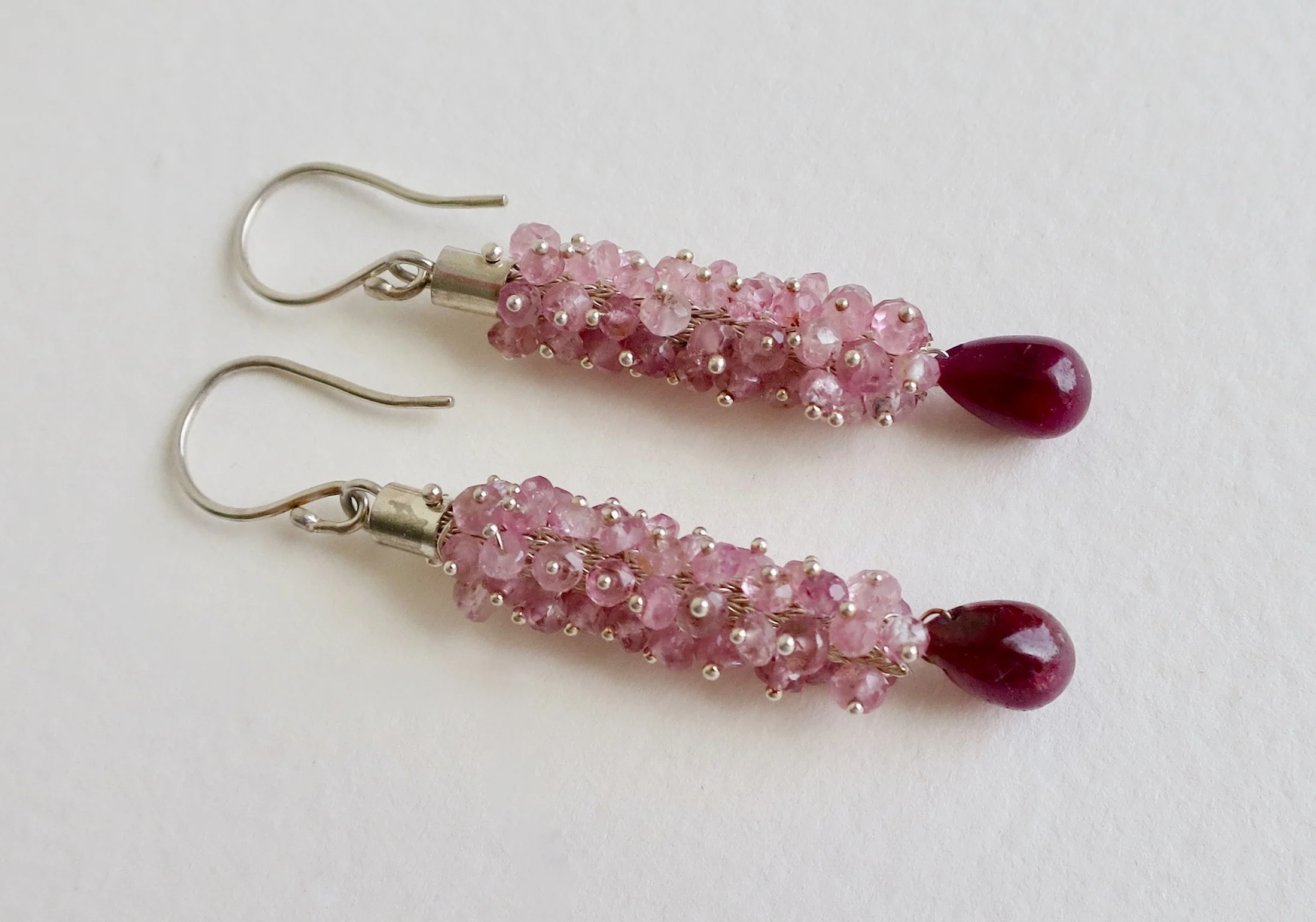 Jewelry Jewellery Handmade Tourmaline silver earrings