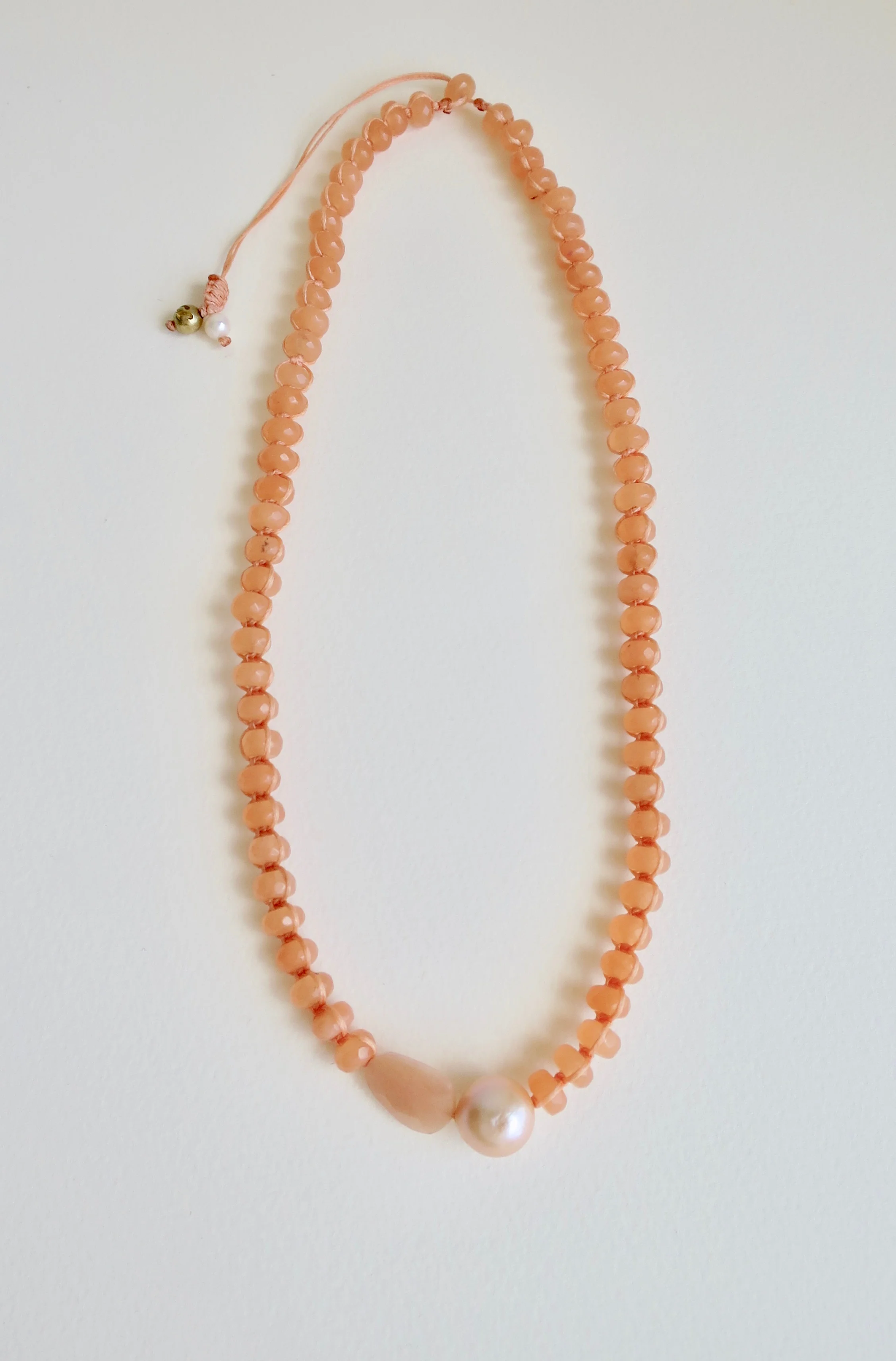 Mandarin coloured Agate necklace