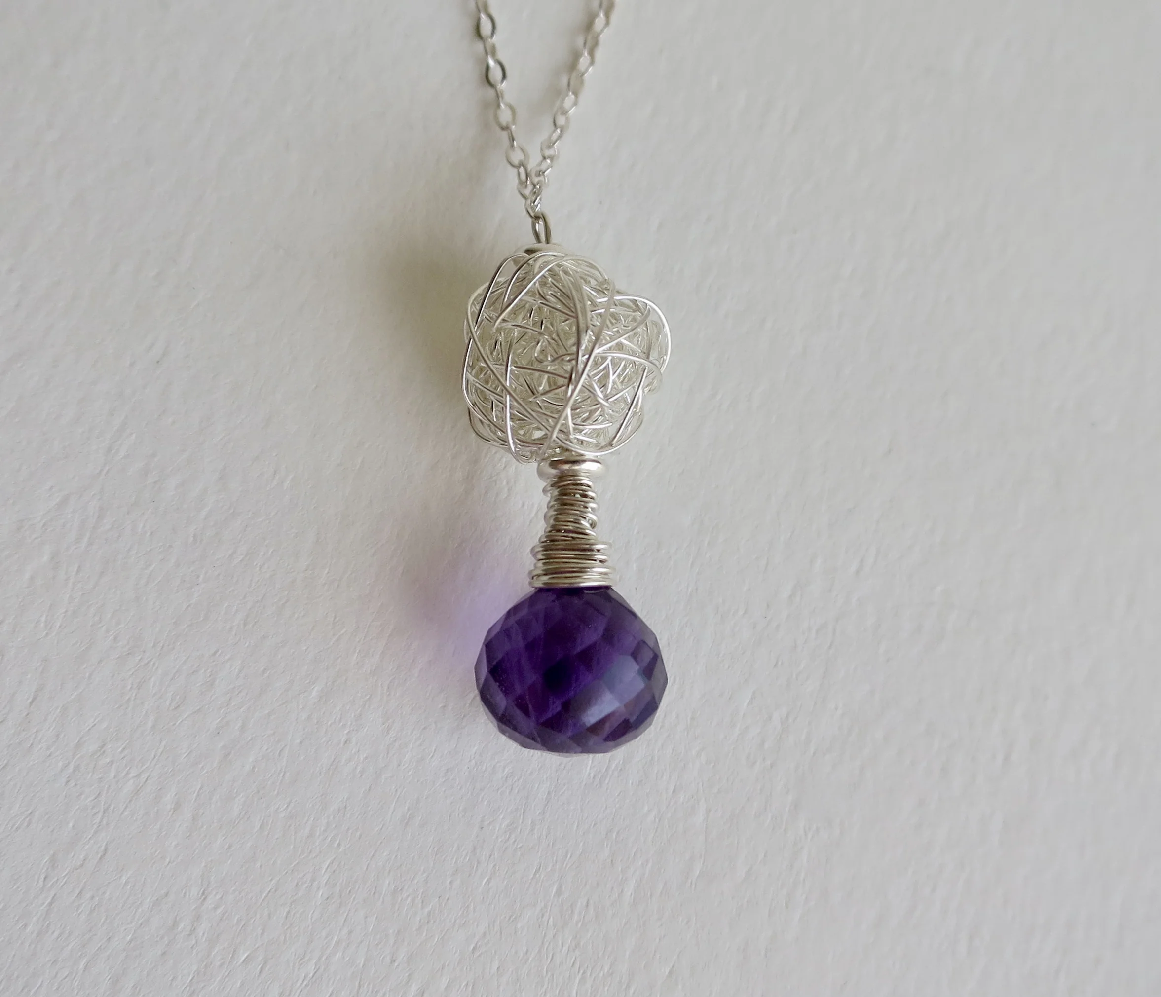 Plonter pendant with Amethyst