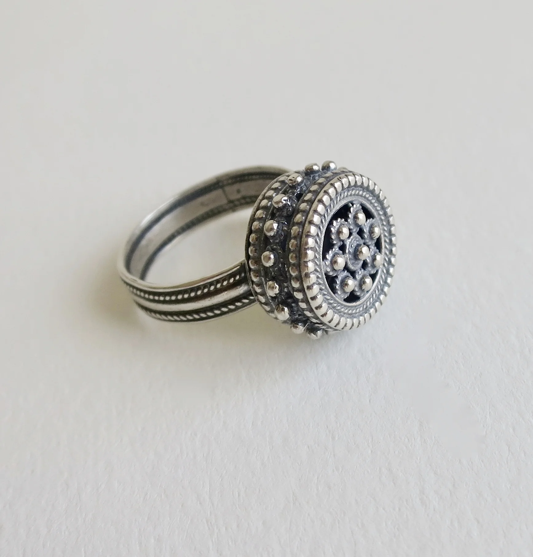 Jewelry Jewellery Yemenite silver ring, handmade