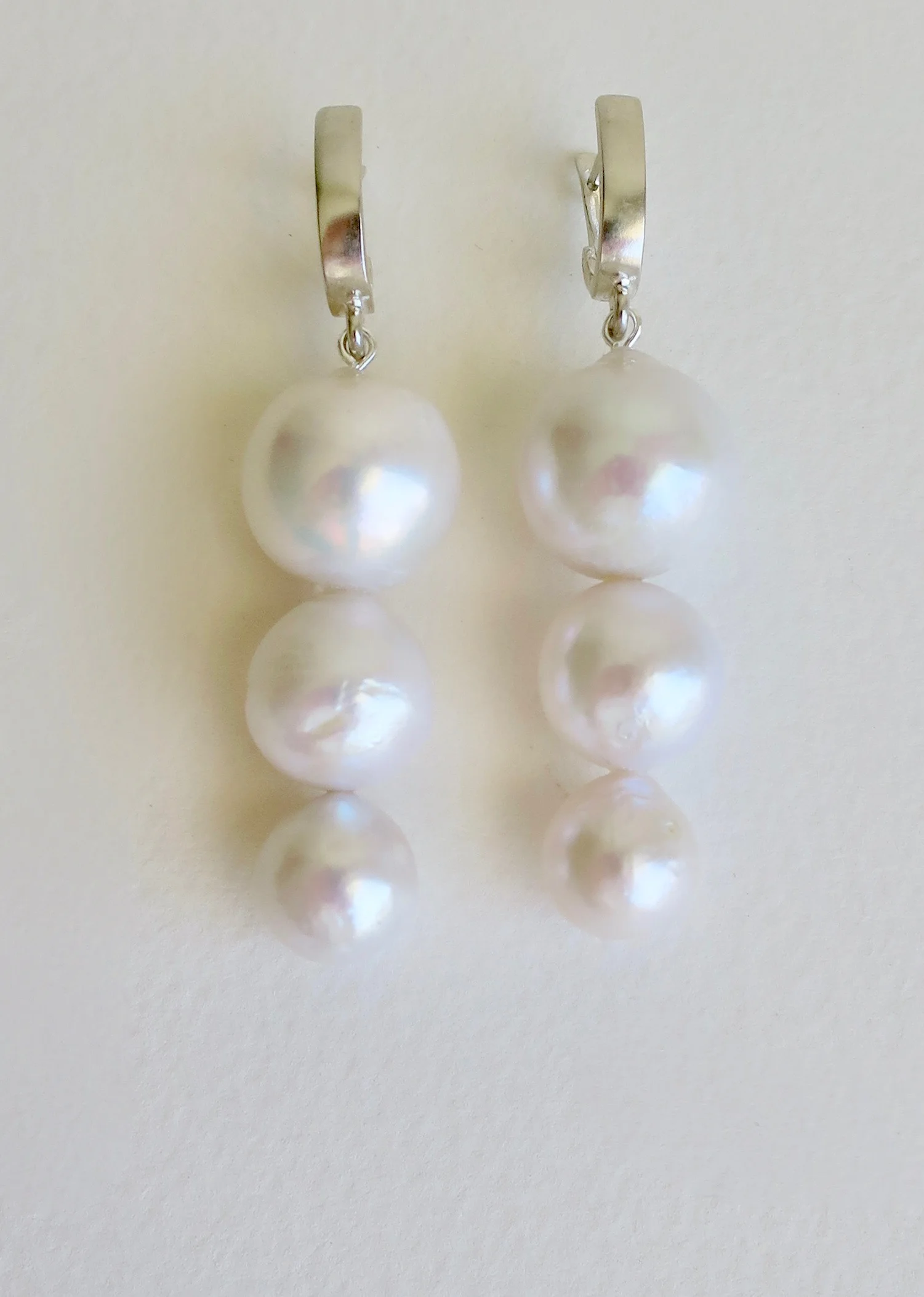 Jewelry Jewellery Earrings with pearl and silver