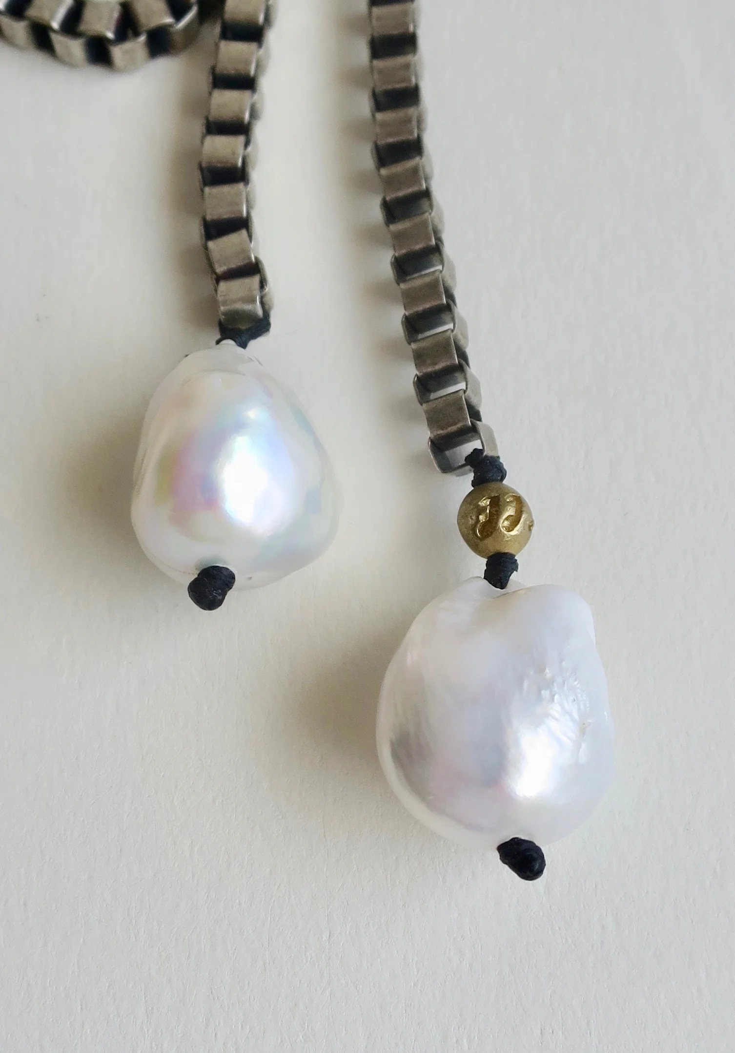 Jewelry Jewellery Metal links with Large pearls