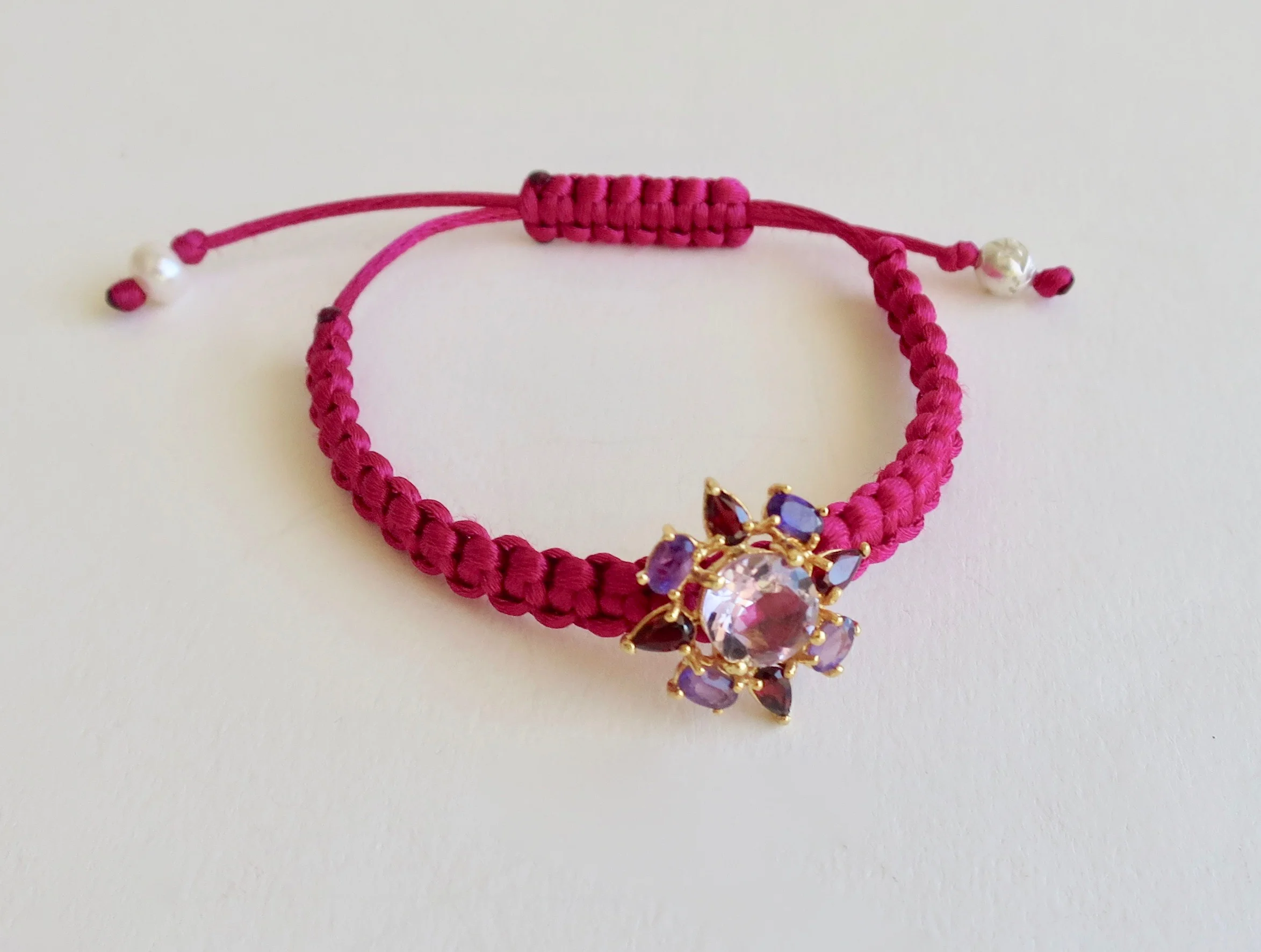 Amethyst and Ametrine bracelet