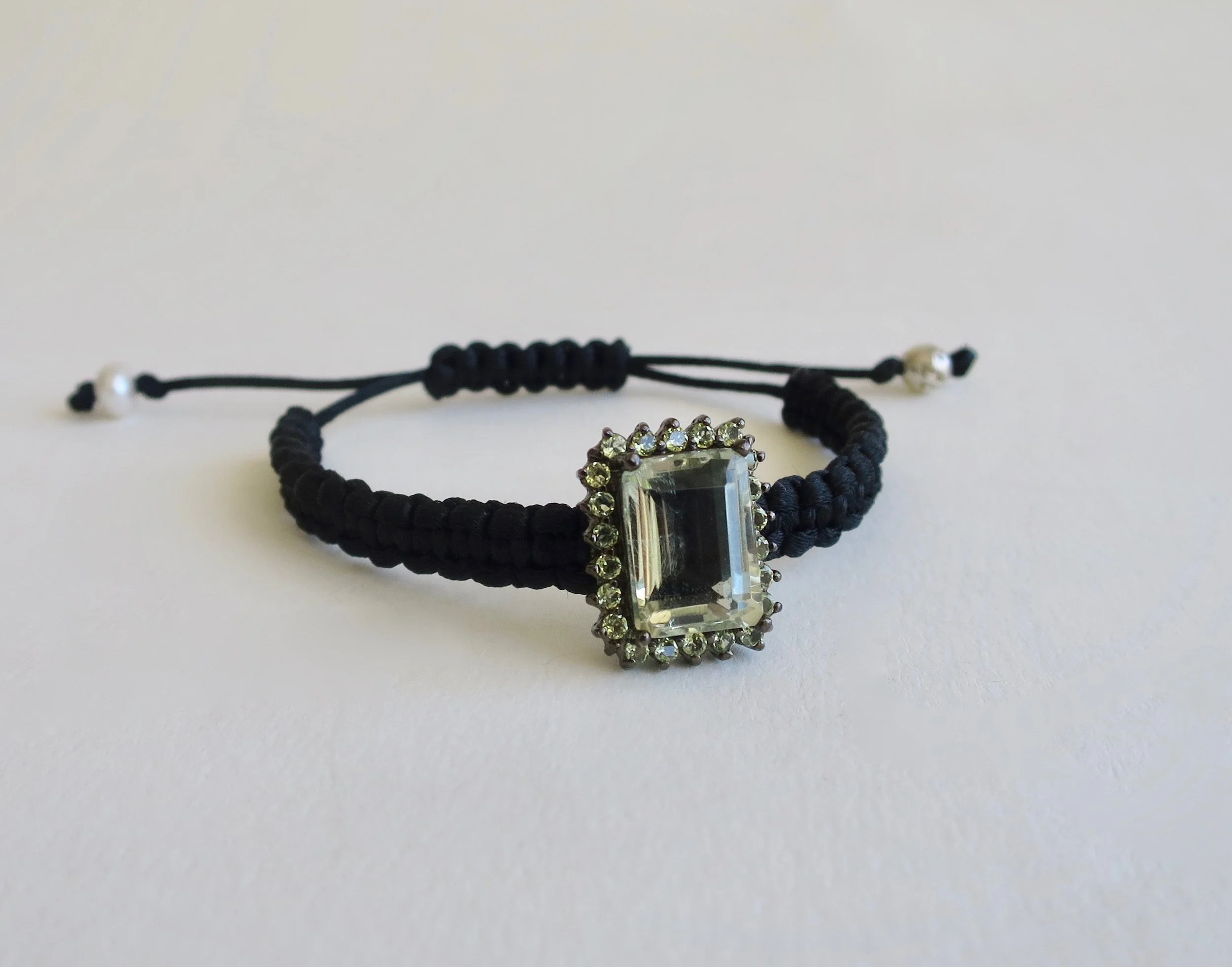 Topaz satin bracelet