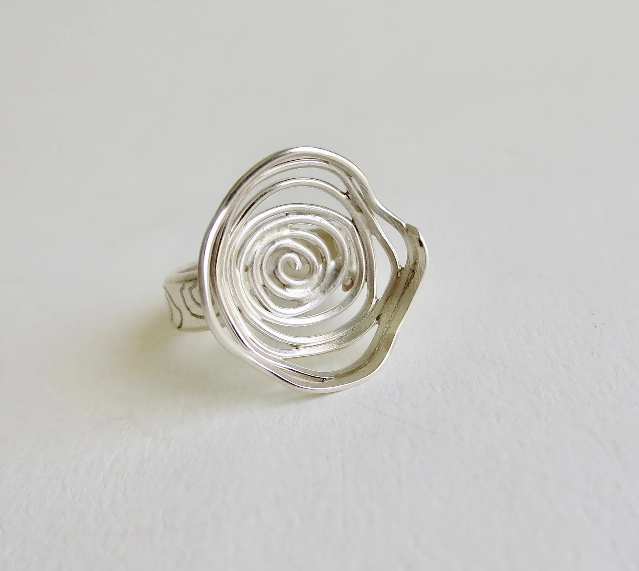 Handmade silver ring
