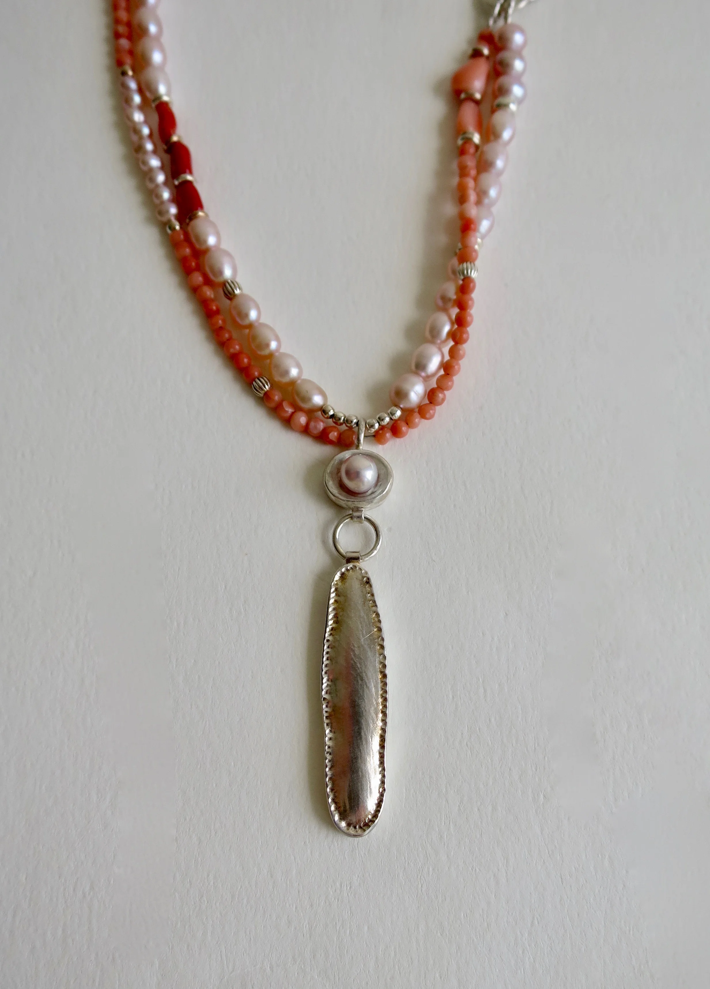 Coral and Pearl necklace