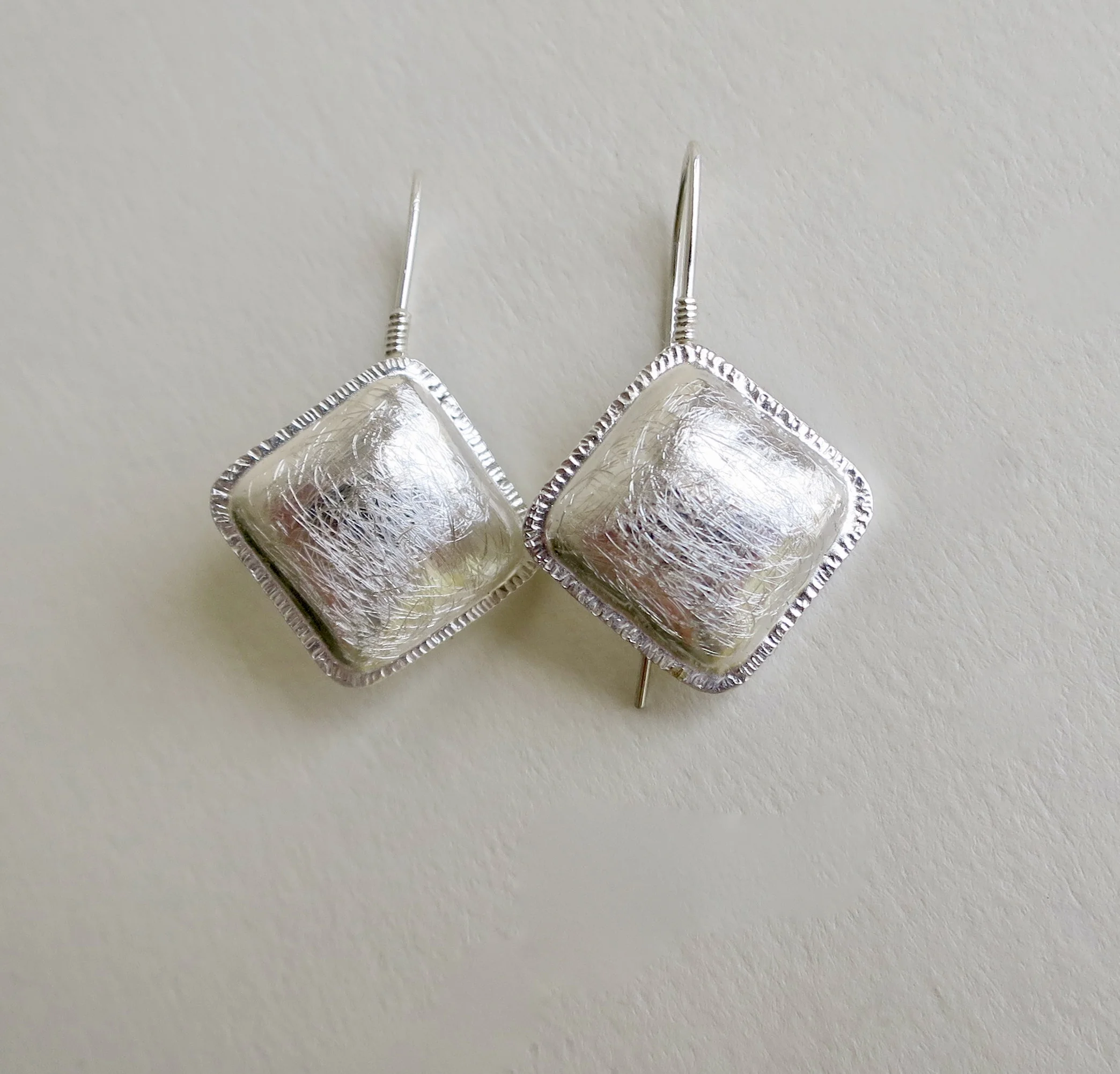 Handmade silver earrings