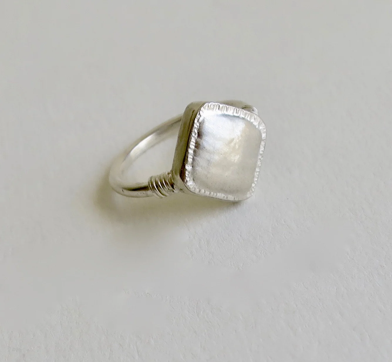 Handmade silver ring