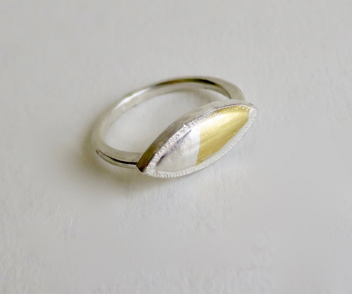 Silver and 22kt gold ring Jewelry Jewellery