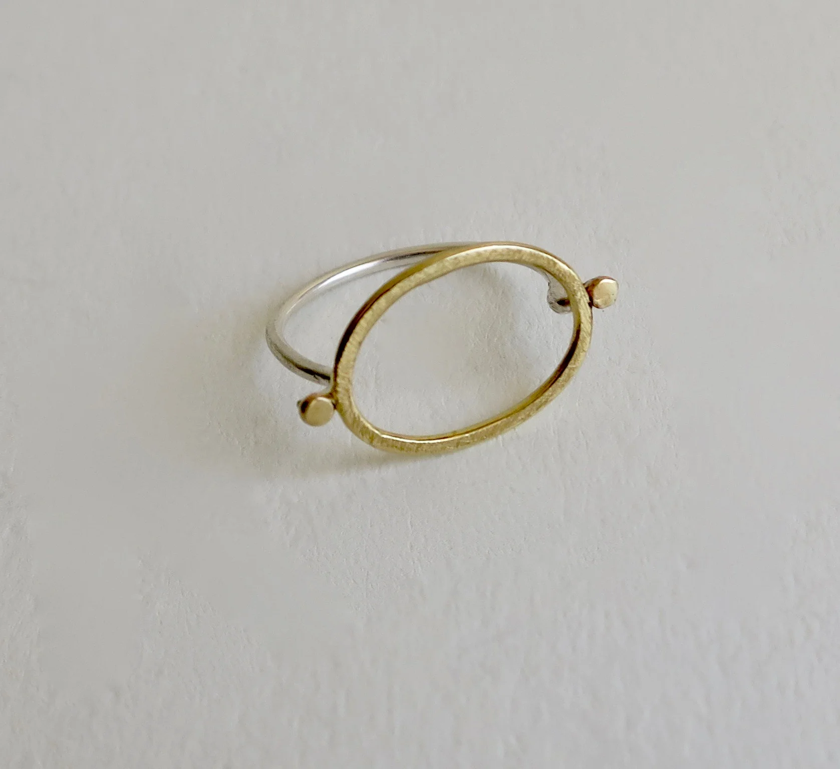 Silver and Gold ring