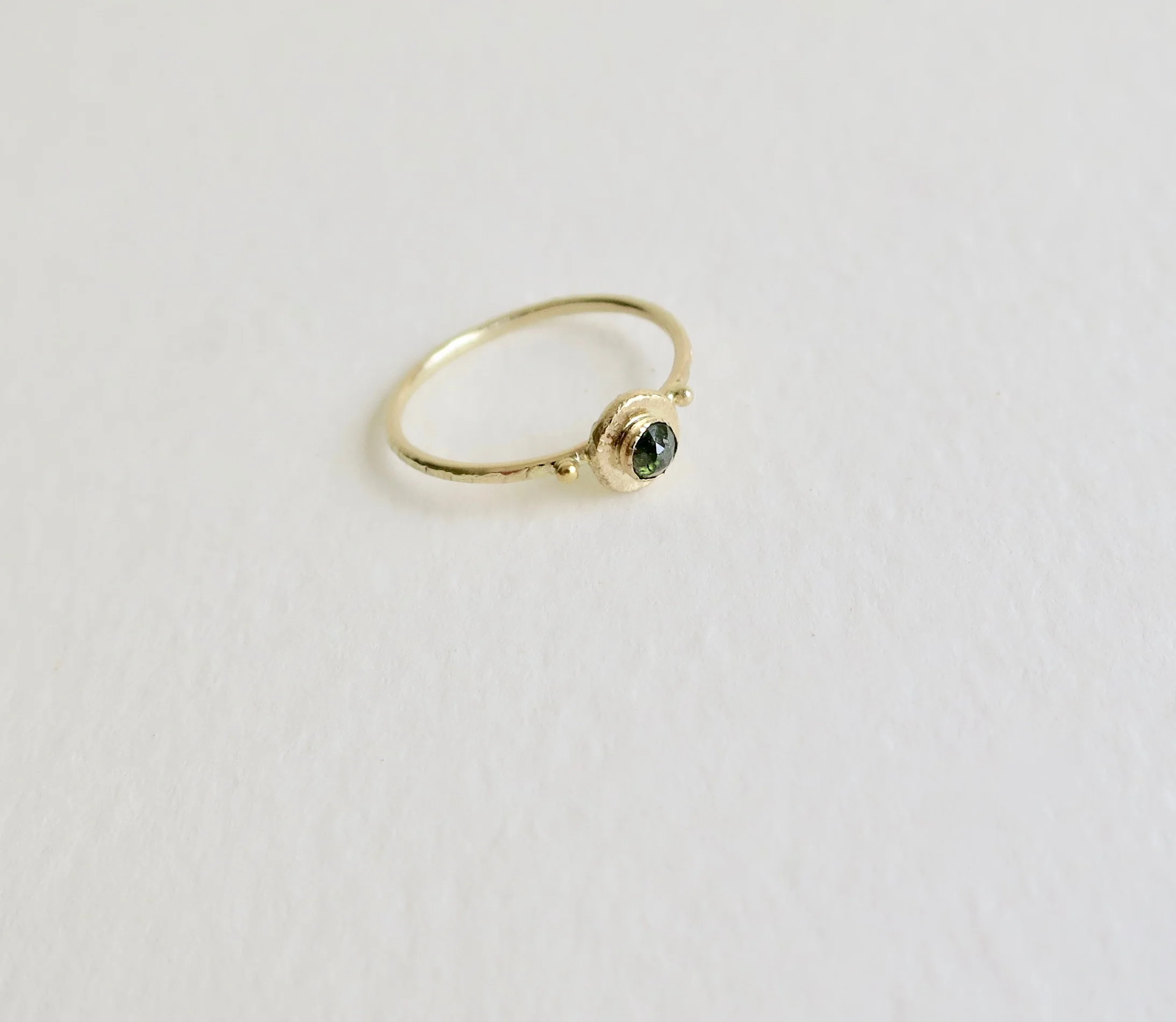 Gold ring with Rough Diamond