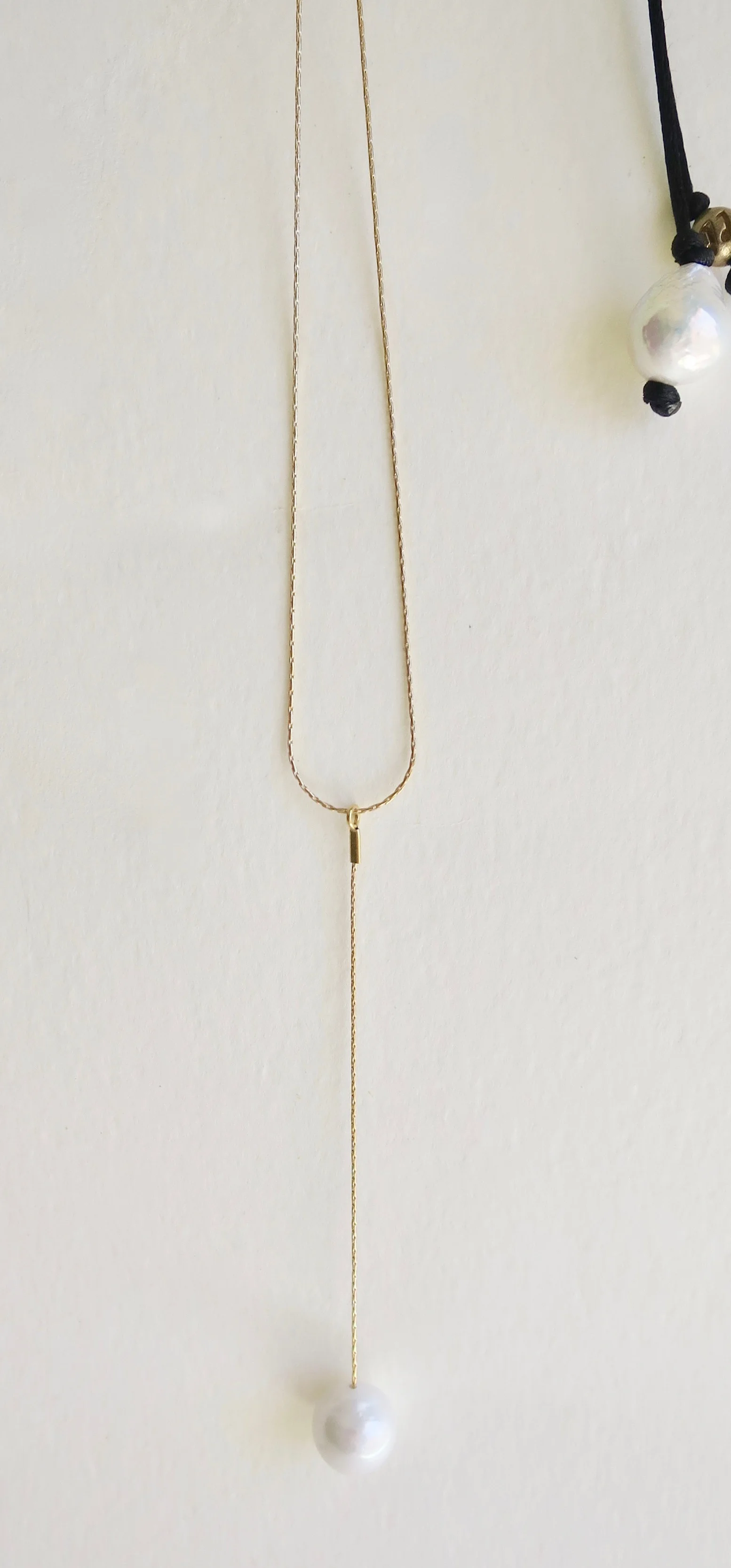 Simple Pearl drop on Vermeil