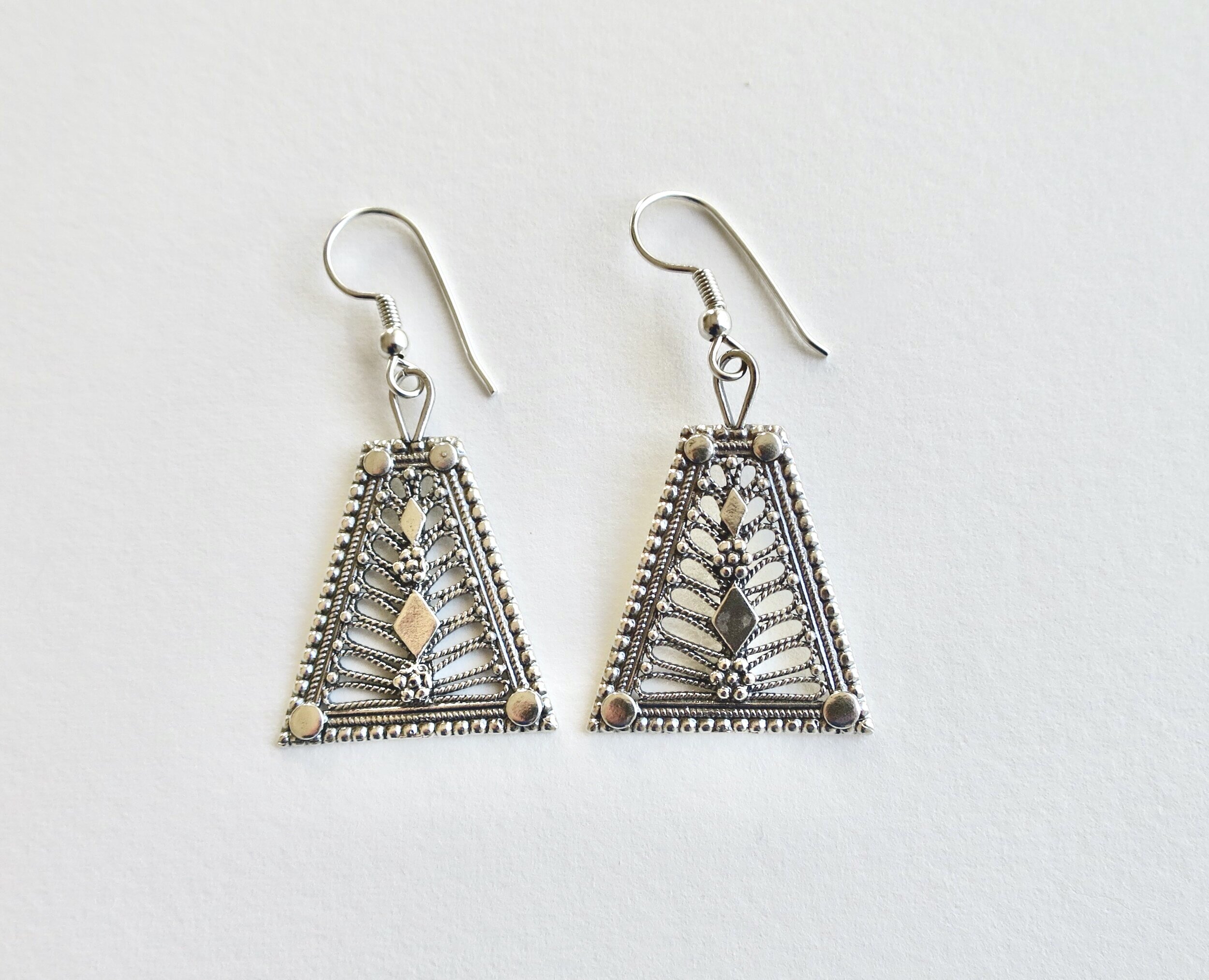 Filigree silver earrings   Jewellery Jewelry