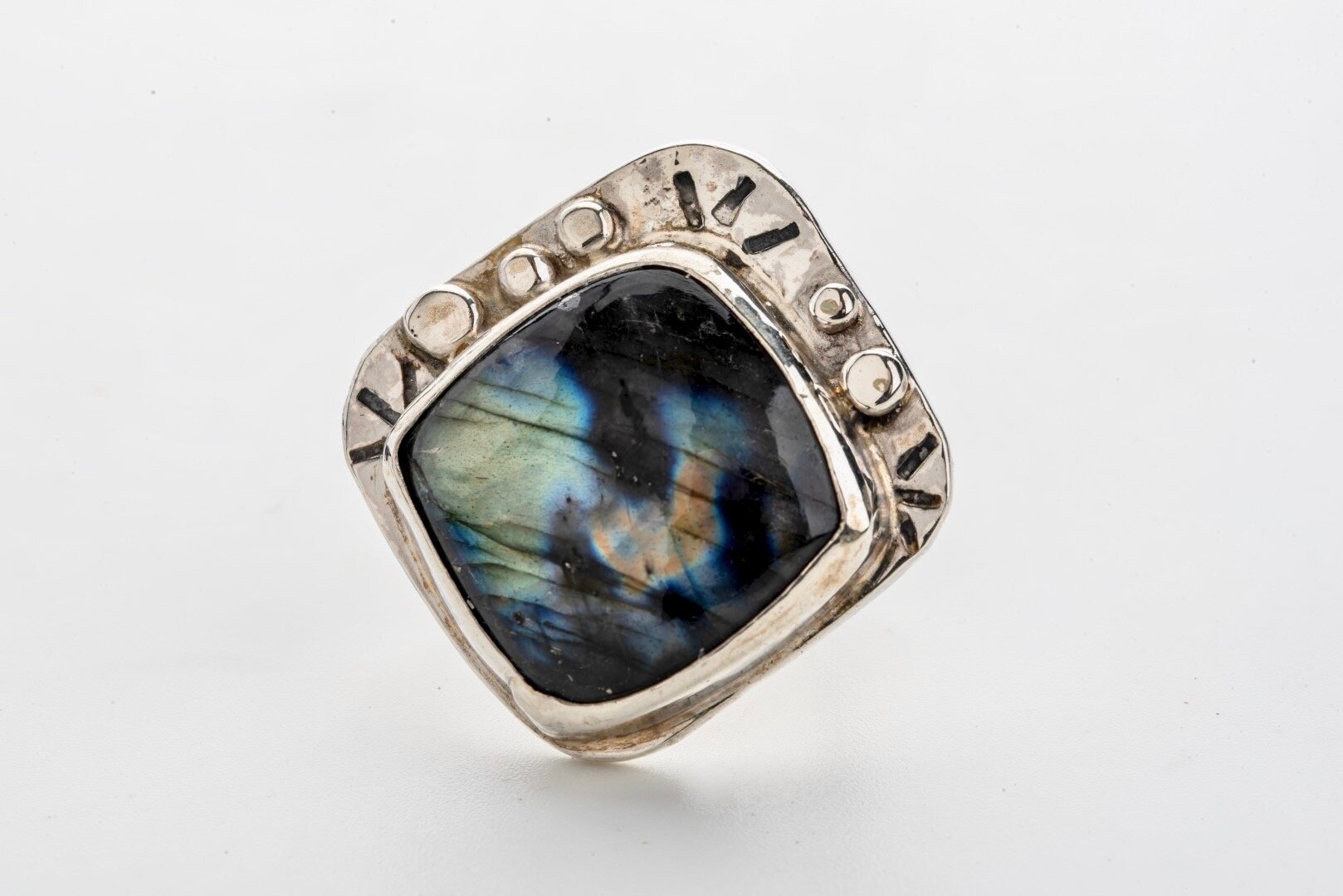 Labradorite sterling silver handmade ring