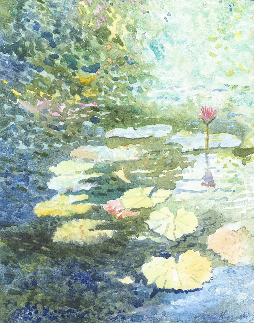 Waterlilies Original Painting   Paintings