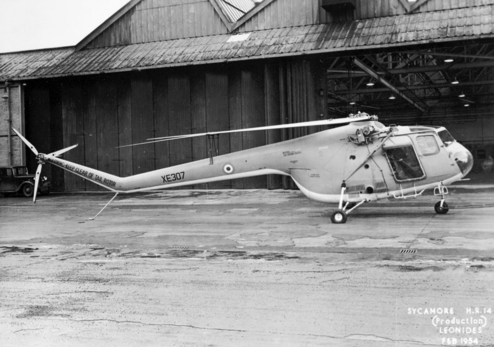 The Bristol Sycamore was the first British-designed helicopter to serve with the Royal Air Force. Produced by the Bristol Aeroplane Company, it was employed on search and rescue and anti-submarine warfare duties.
