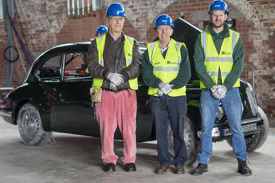 Stefan Cembrowicz (Chairman of the Bristol Owners Heritage Trust), Peter Campbell (Managing Director Spencer Lane Jones LTD) and Martin Boon (Engineer from Spencer Lane Jones LTD).
