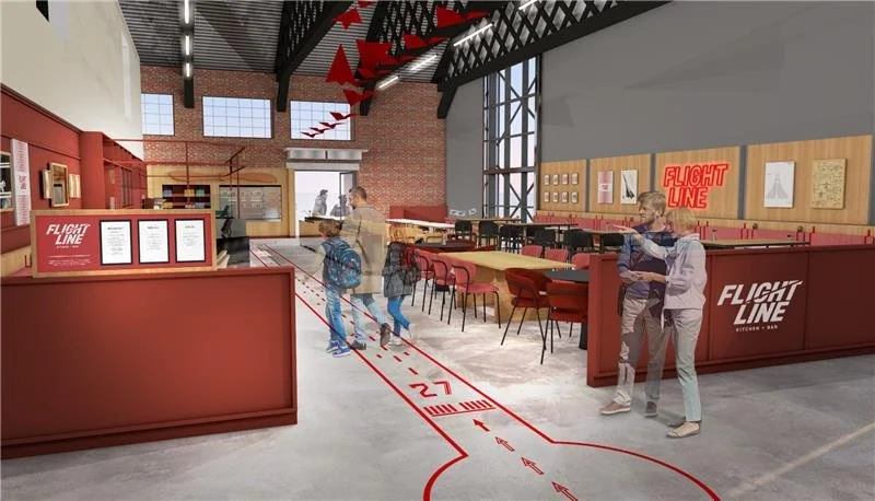 Flightline Kitchen + Bar: Aerospace Bristol reveals plans for a revamped café at Filton 