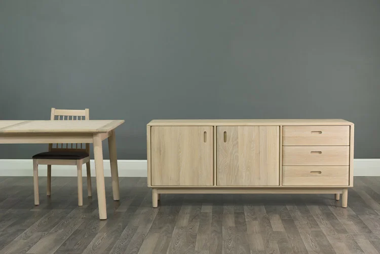 Clapham sideboard, extending dining table and Eroilor dining chair