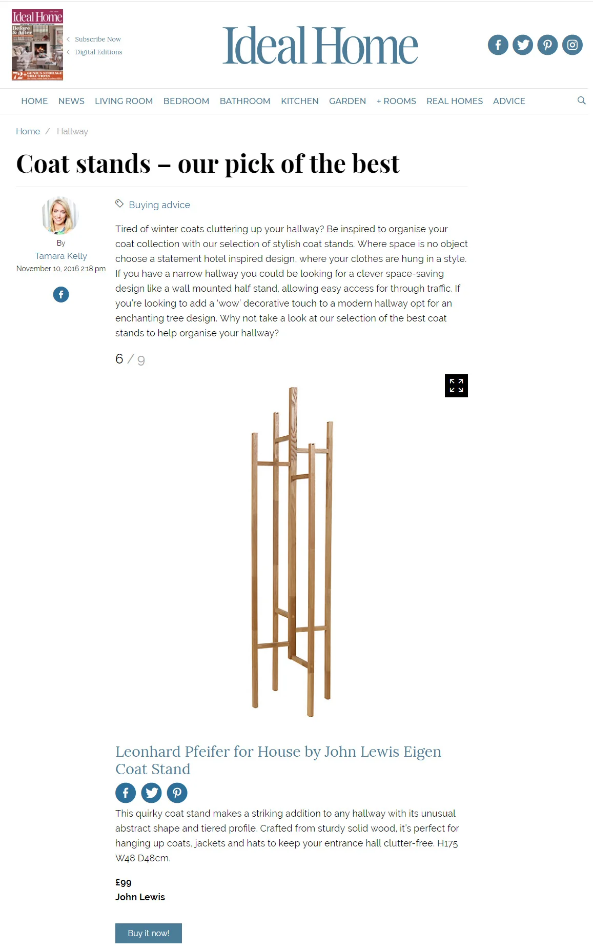 Coat stands our pick of the best — Pfeifer Design Furniture