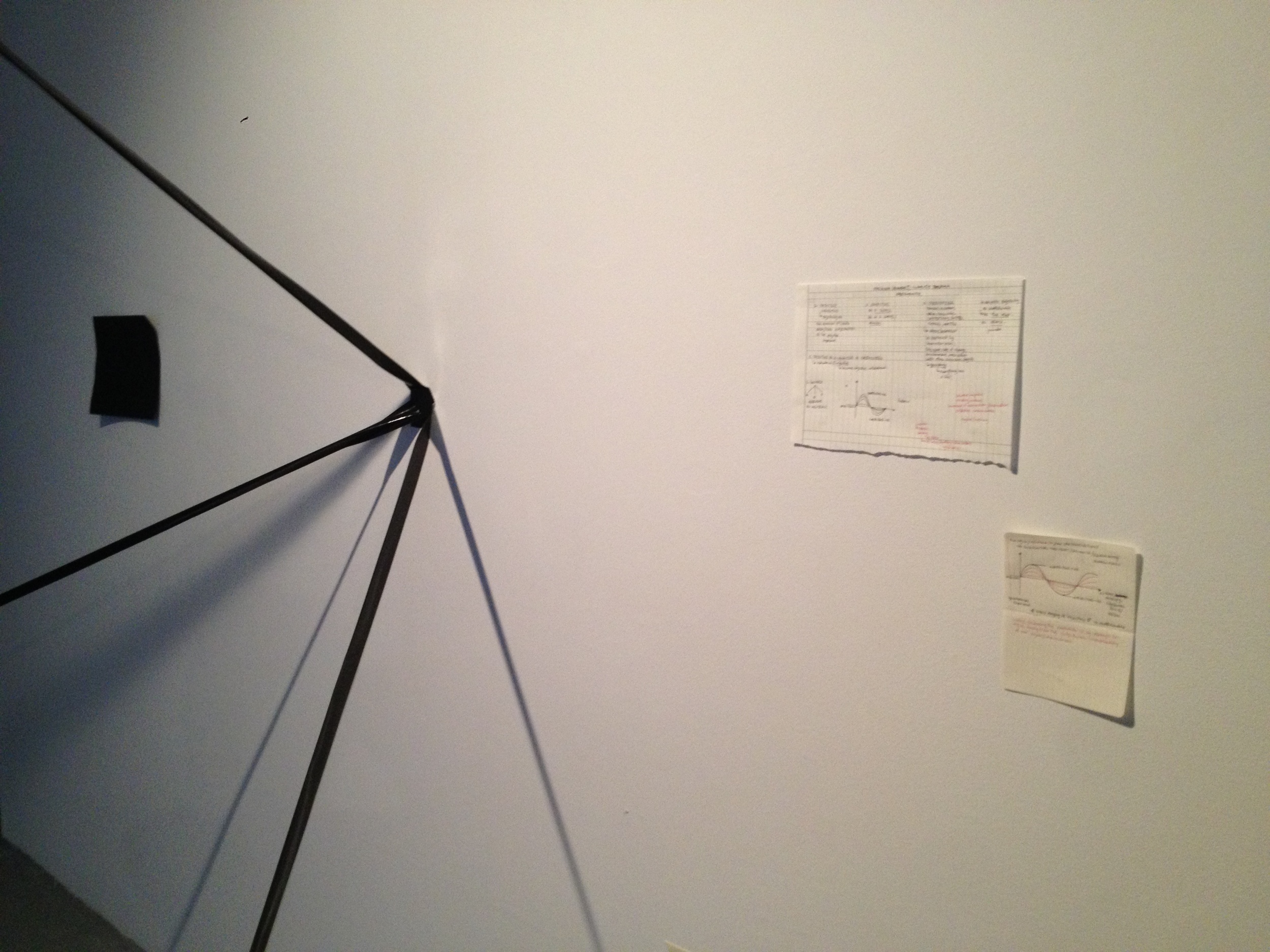 to make a corner in the middle of a space/wall 2015