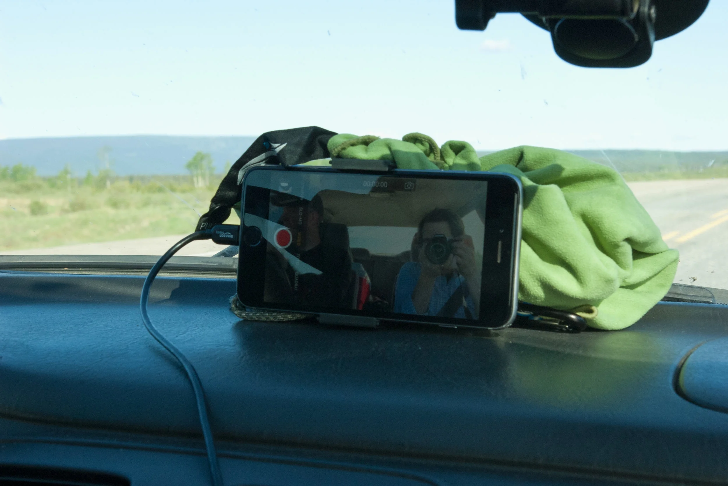 Saving the experience for later . . . Even the experience of recording the experience