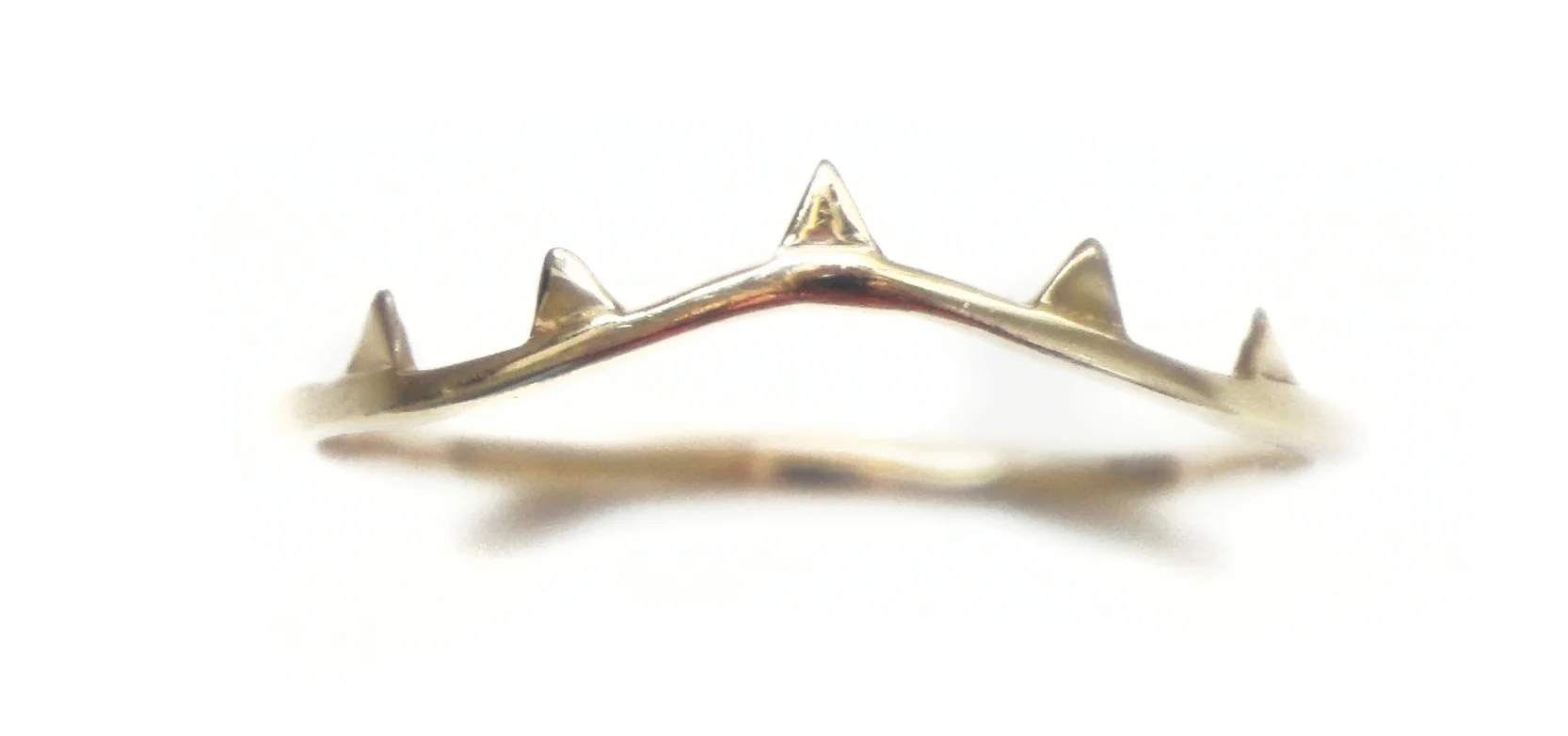 14K GOLD SPIKEY CAROLYN COLBY RING