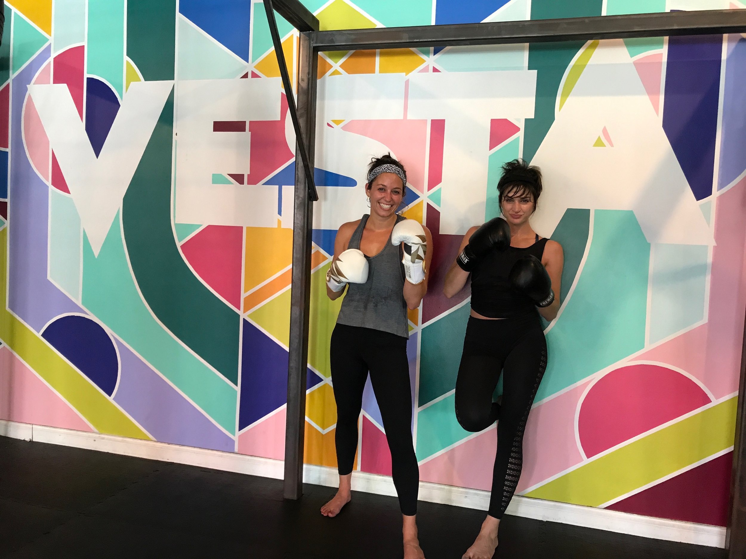 post boxing sesh at VESTA MOVEMENT.