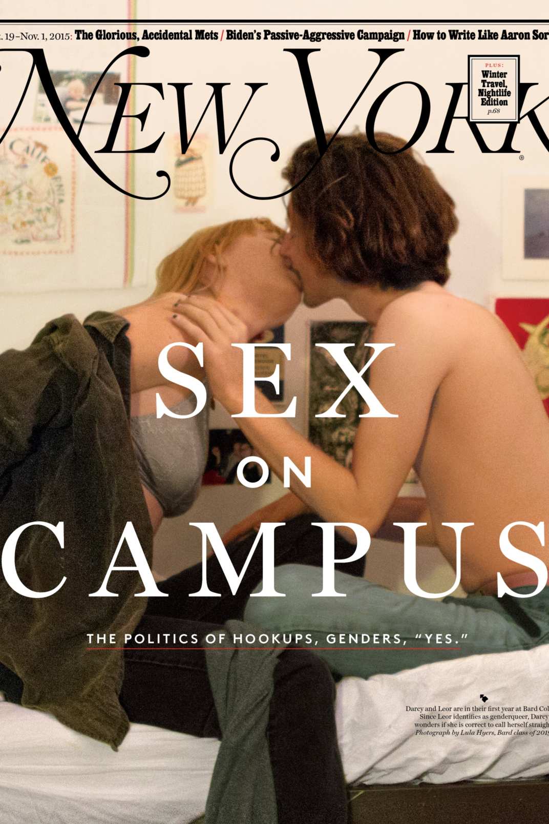 "Sex On Campus" for New York Magazine, 2016.