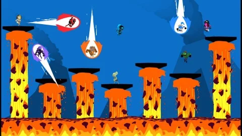 Arriving exclusively on Wii U consoles, Runbow is a frantic party-platforming game in which the world transforms with swipes of color. (Photo: Business Wire)