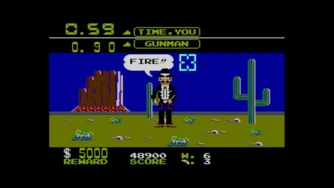 Go back in time or relive it in today’s future with the classic Wild West shootout of Wild Gunman. (Photo: Business Wire)