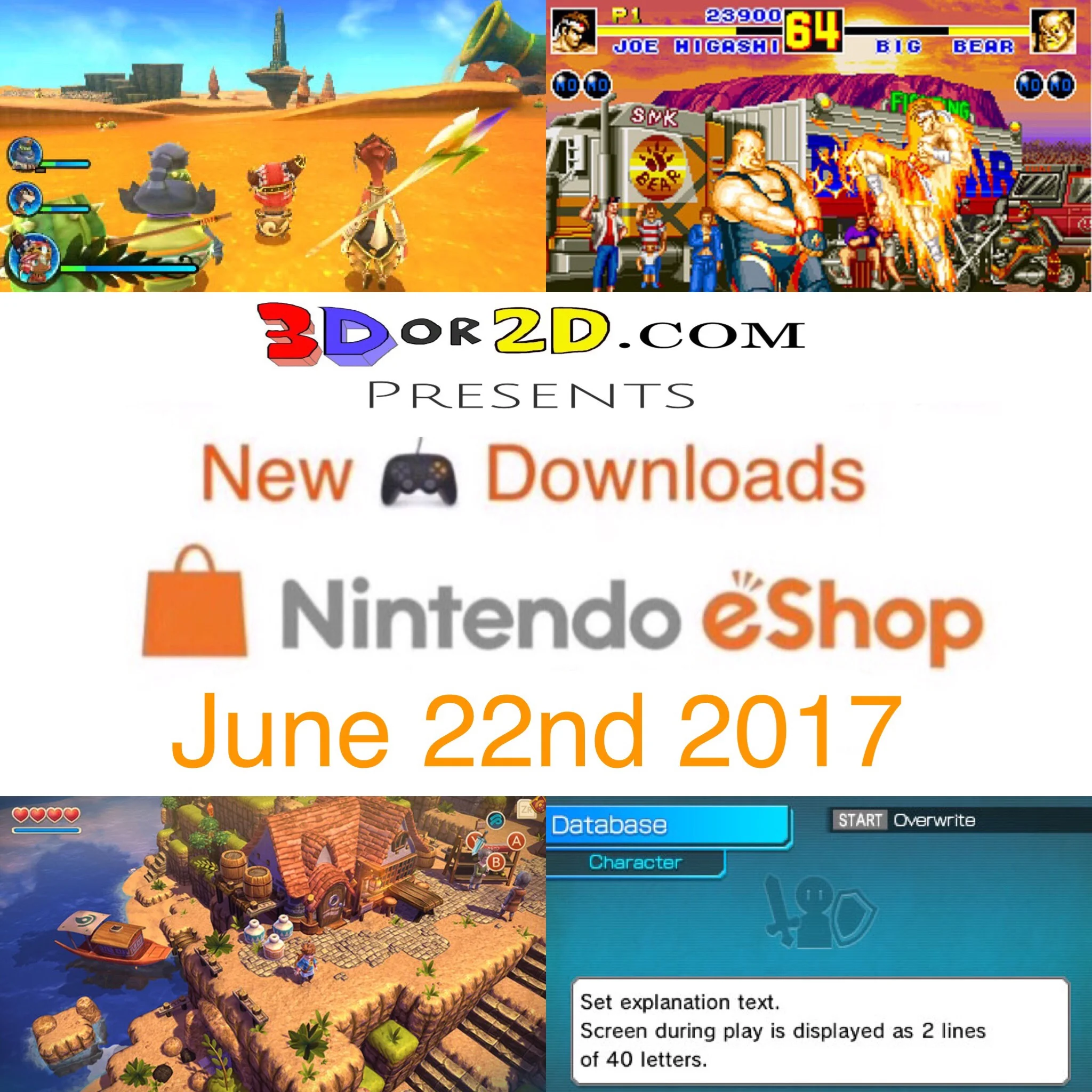 Nintendo downloads for June 22nd 2017 —