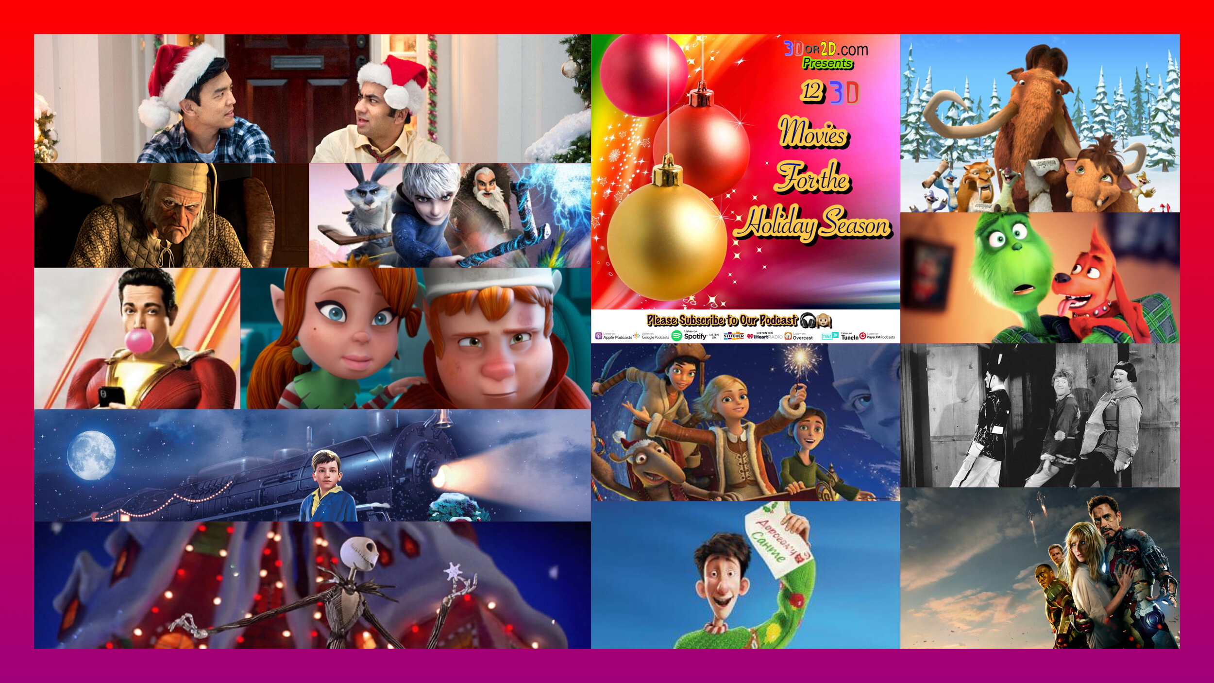 12 Days of 3D Christmas / Holiday Movies — 