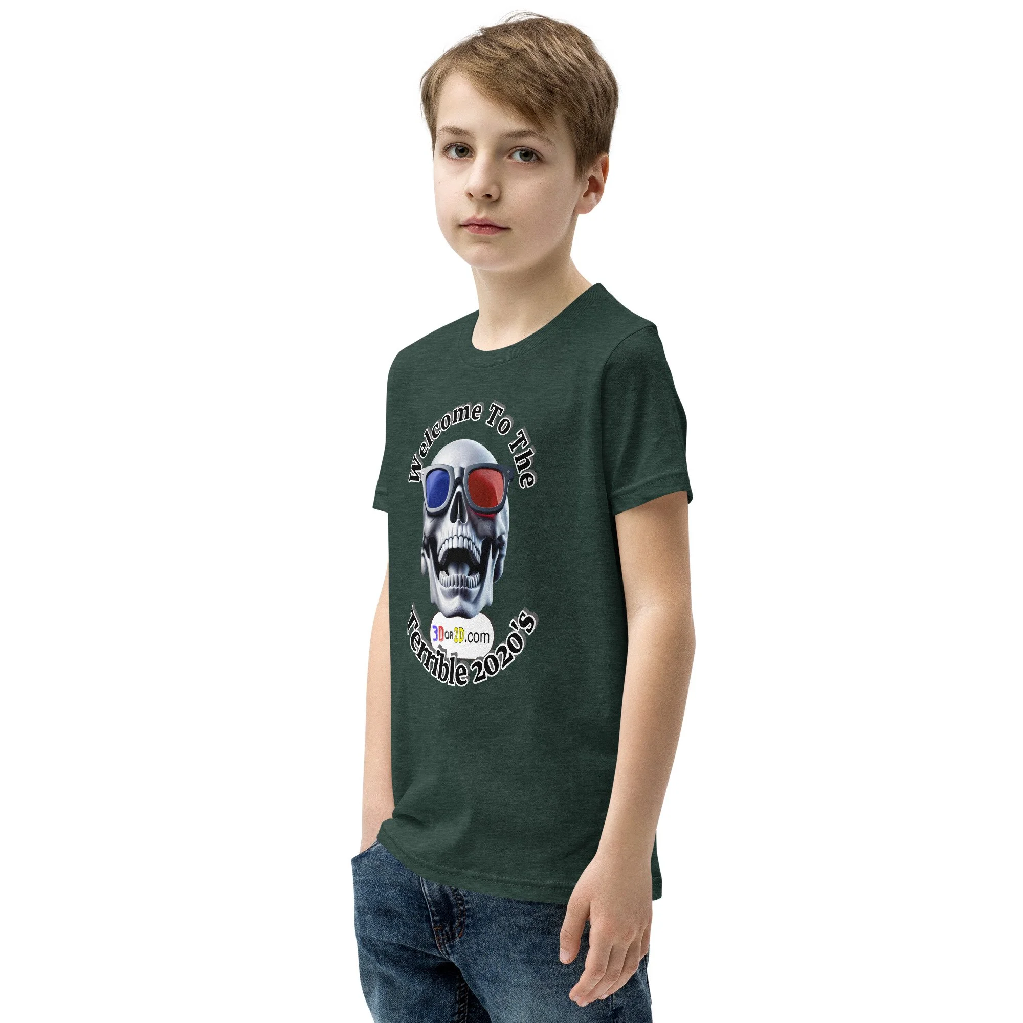 youth-staple-tee-heather-forest-left-front-678015440c1ba.jpg