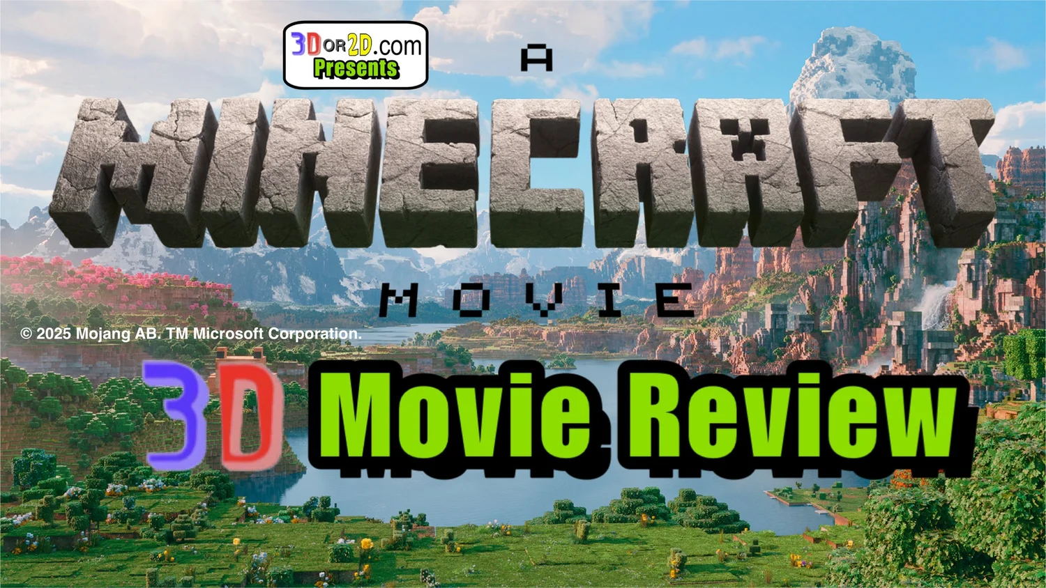 A Minecraft Movie 3-D Film Review