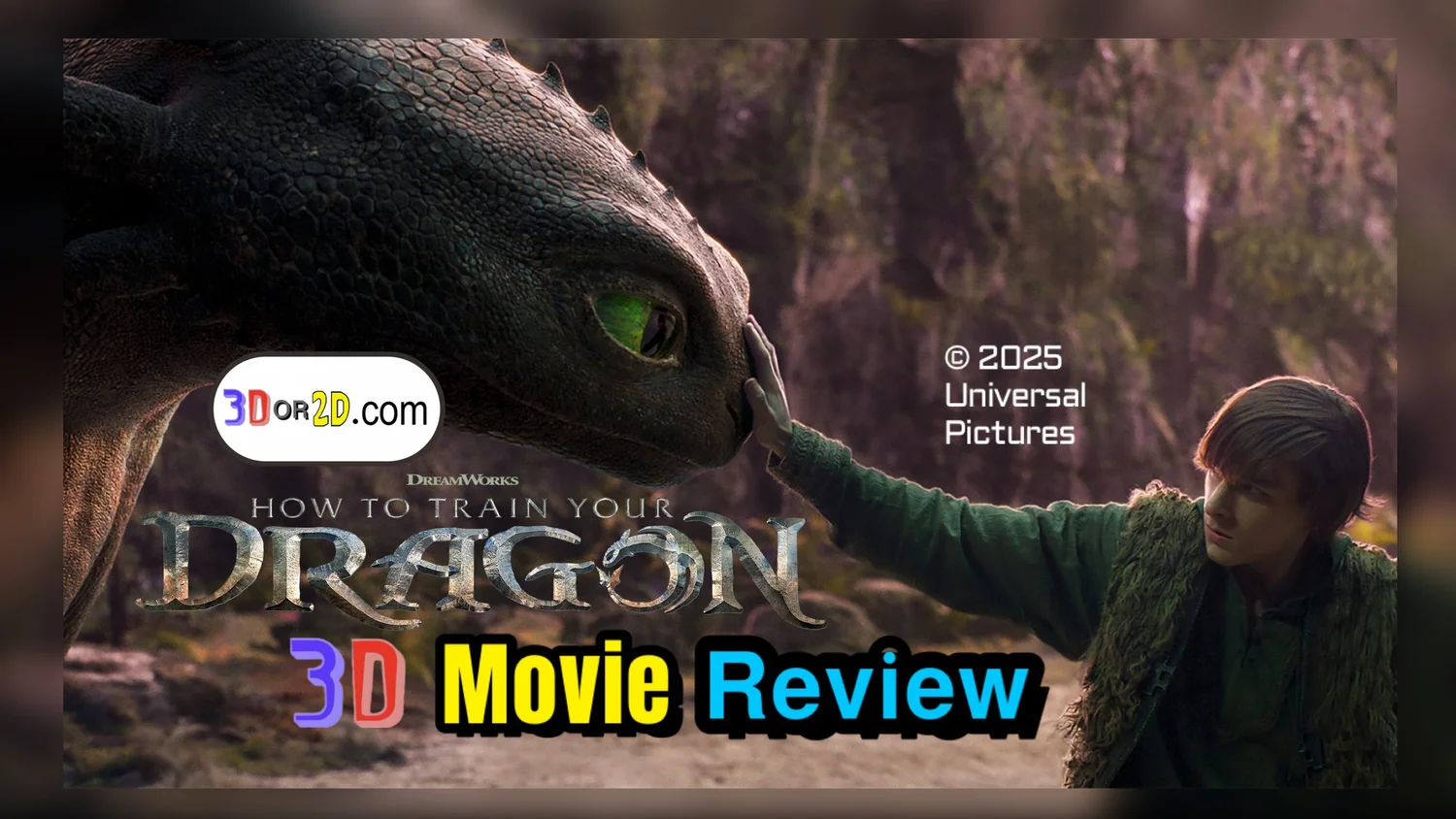 How to Train Your Dragon 2025 3D Movie Review