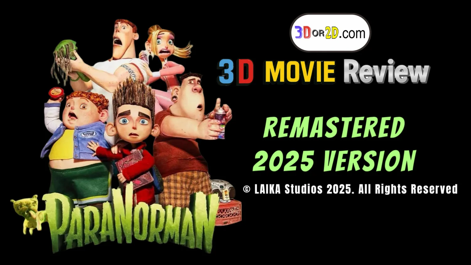 Paranorman 2025 3-D Movie Review
